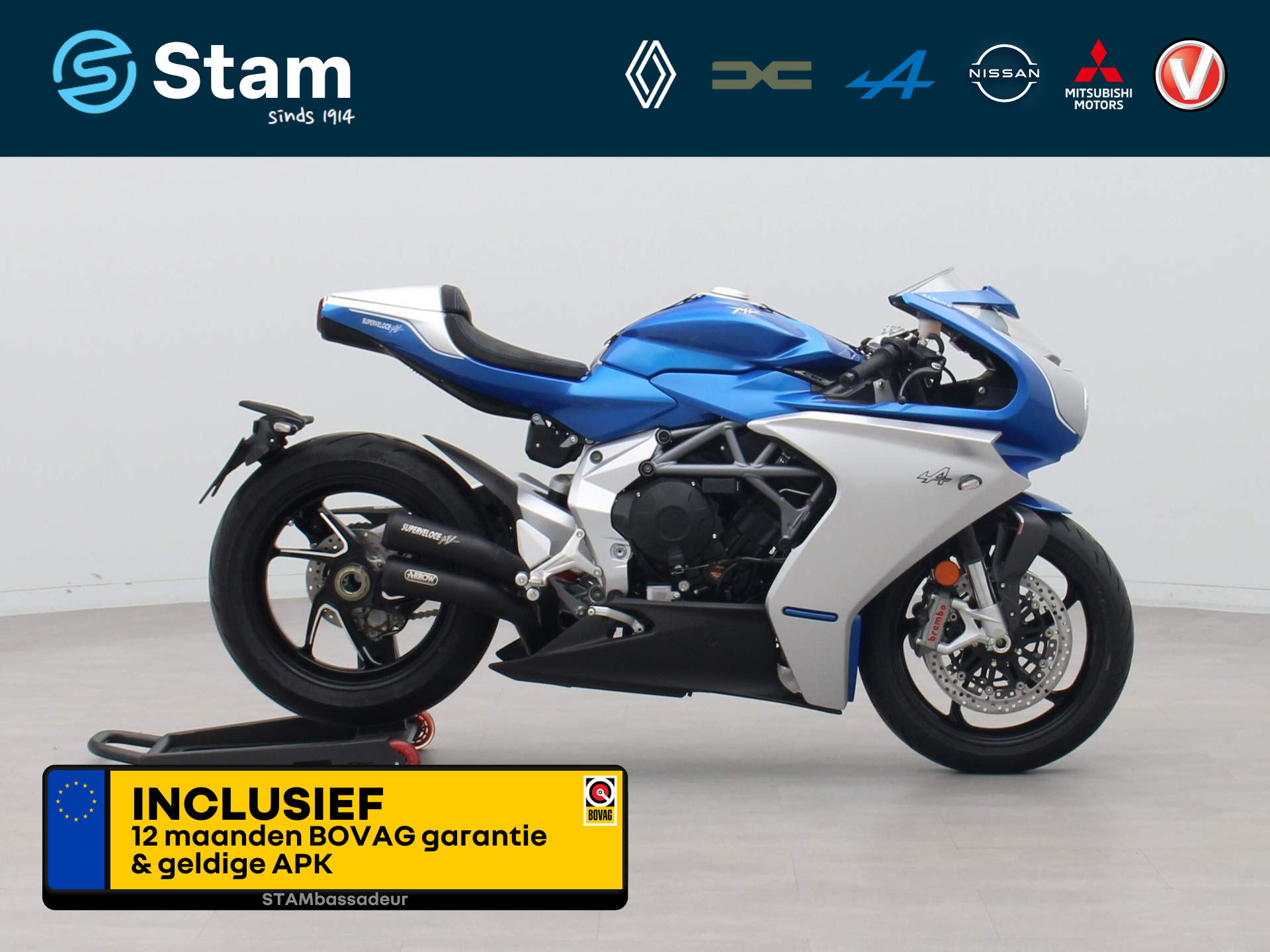 MV Agusta Superveloce 800 147pk Alpine Editie Nr 076/110 Arrow race uitlaat | NIEUW | ZONDER KM! | NL KENTEKEN