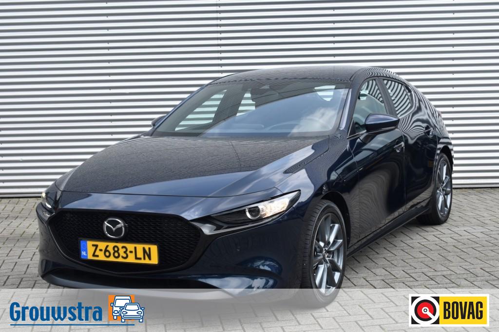 MAZDA 3 2.0 E-SKYACTIV GM HYBRID 150 / ADAP. CRUISE / LED PAKKET / STOEL