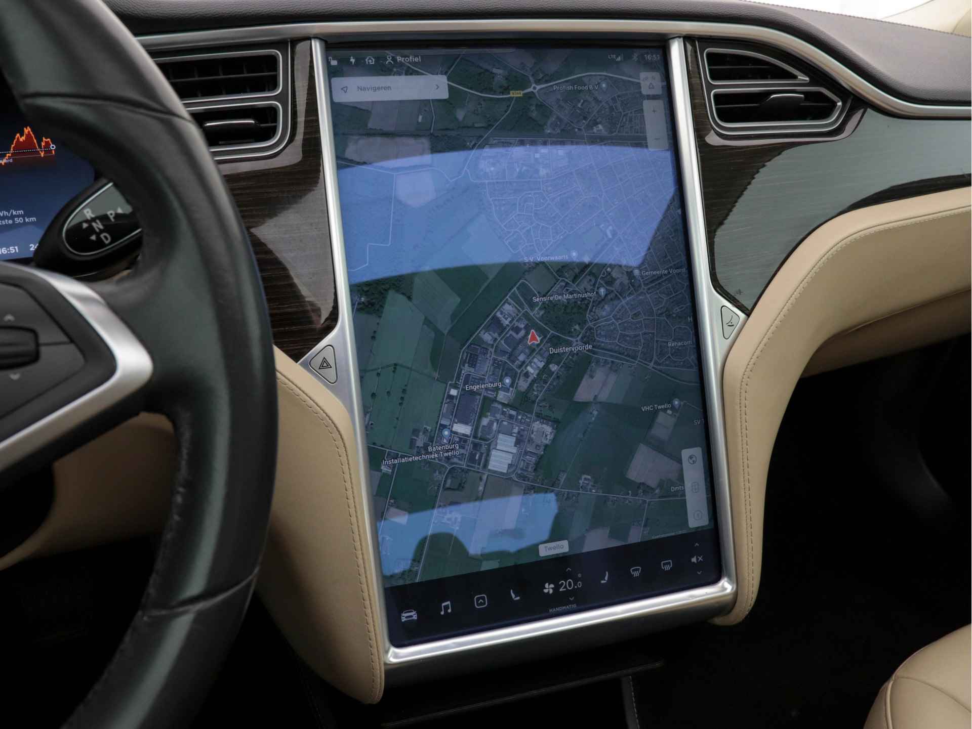 Tesla Model S 85 Base Tech-Pack Sound-Studio-Package [ 3-Fase ] (INCL-BTW) *FREE-SUPERCHARGING* *PANO | KEYLESS | VOLLEDER | NAVI-FULLMAP | FULL-LED | CAMERA | DAB | CRUISE | COMFORT-SEATS | 19"ALU* - 12/32