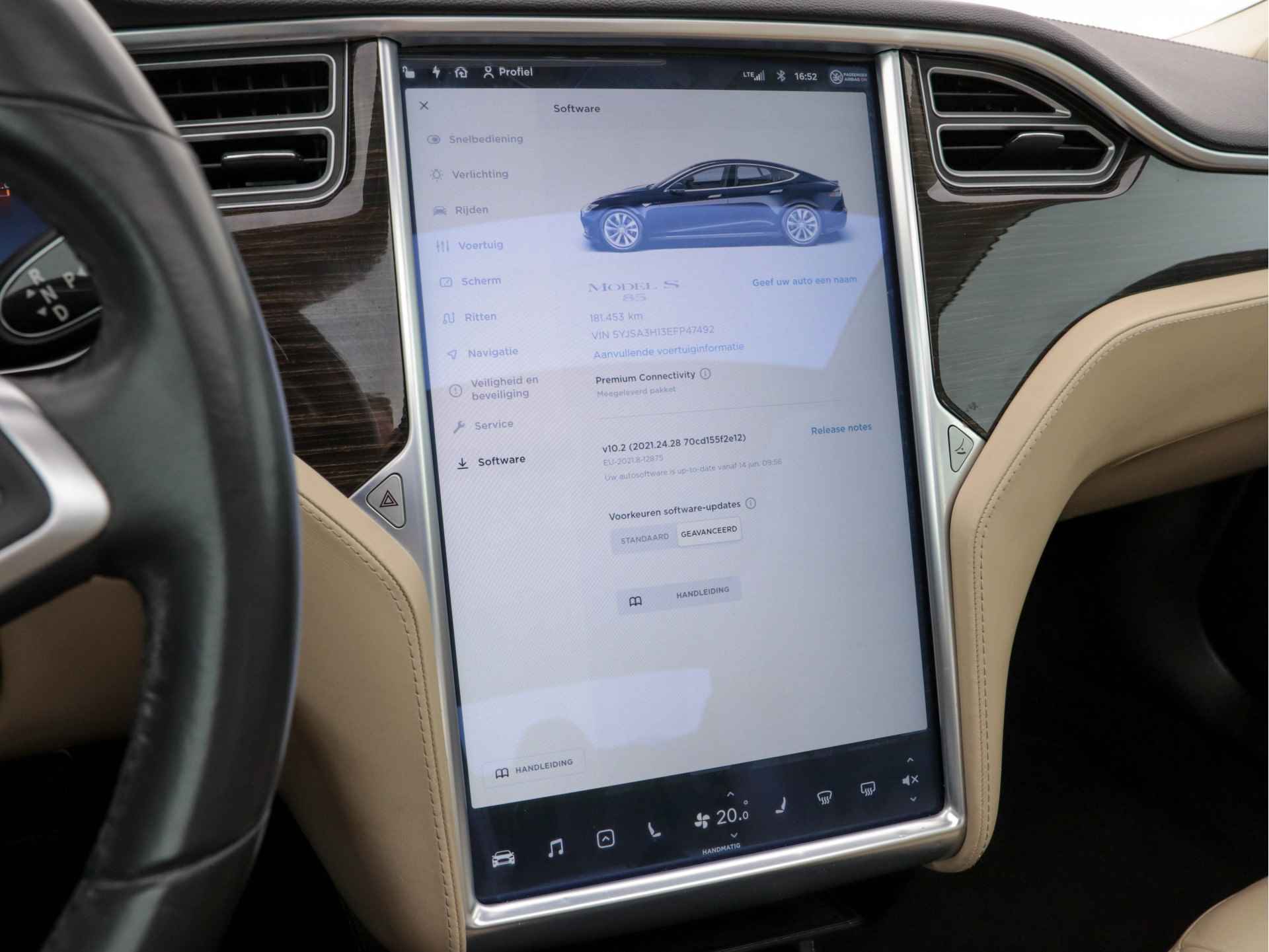 Tesla Model S 85 Base Tech-Pack Sound-Studio-Package [ 3-Fase ] (INCL-BTW) *FREE-SUPERCHARGING* *PANO | KEYLESS | VOLLEDER | NAVI-FULLMAP | FULL-LED | CAMERA | DAB | CRUISE | COMFORT-SEATS | 19"ALU* - 14/32