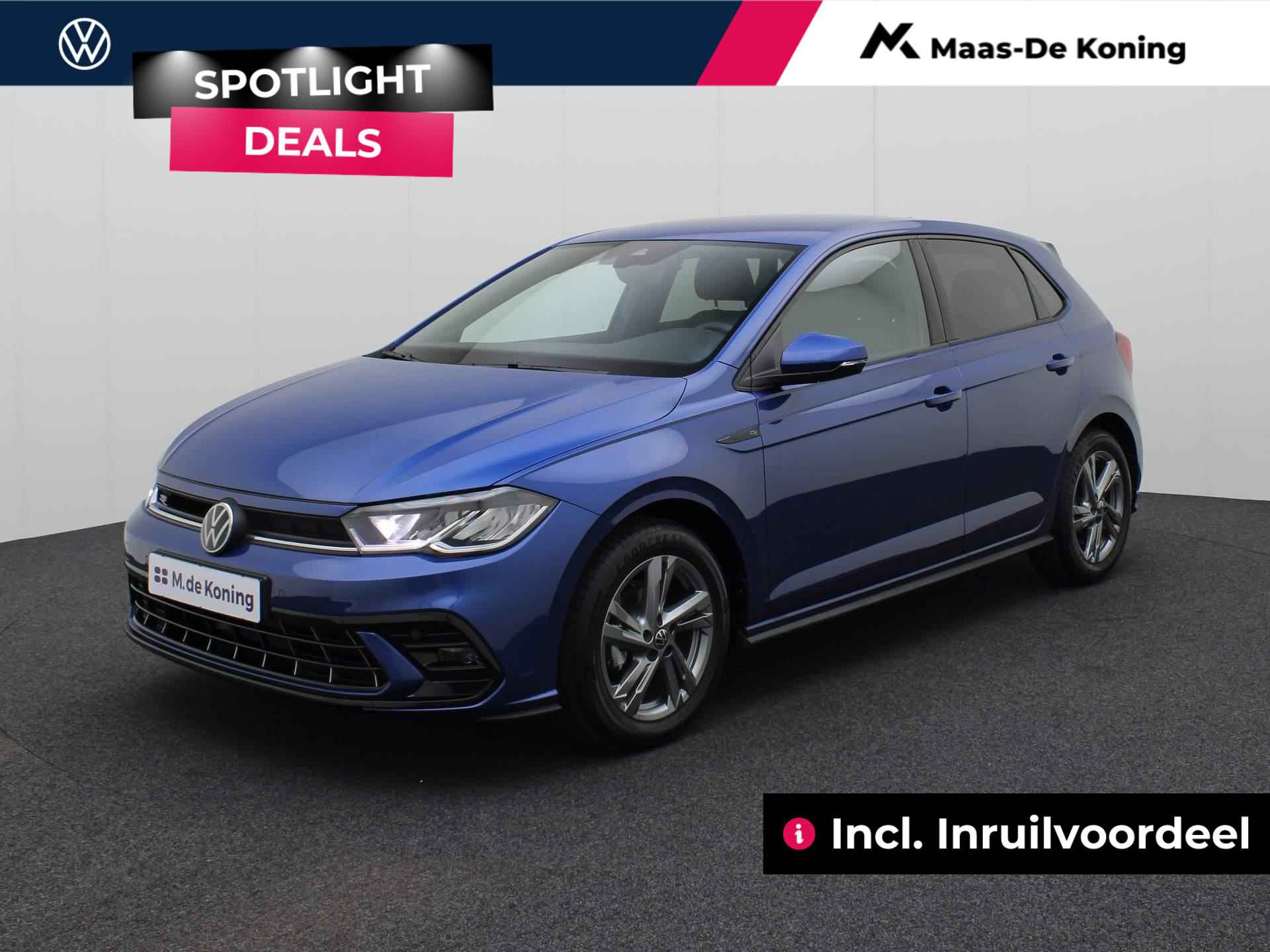 Volkswagen Polo R-Line 1.0 70 kW / 95 pk TSI Hatchback 5 versn. Hand · Multimedia pakket · Digital cockpit · sport onderstel · Privatelease 456,- per maand! · Snel uit voorraad rijden! · Incl. Inruilvoordeel - 1/38