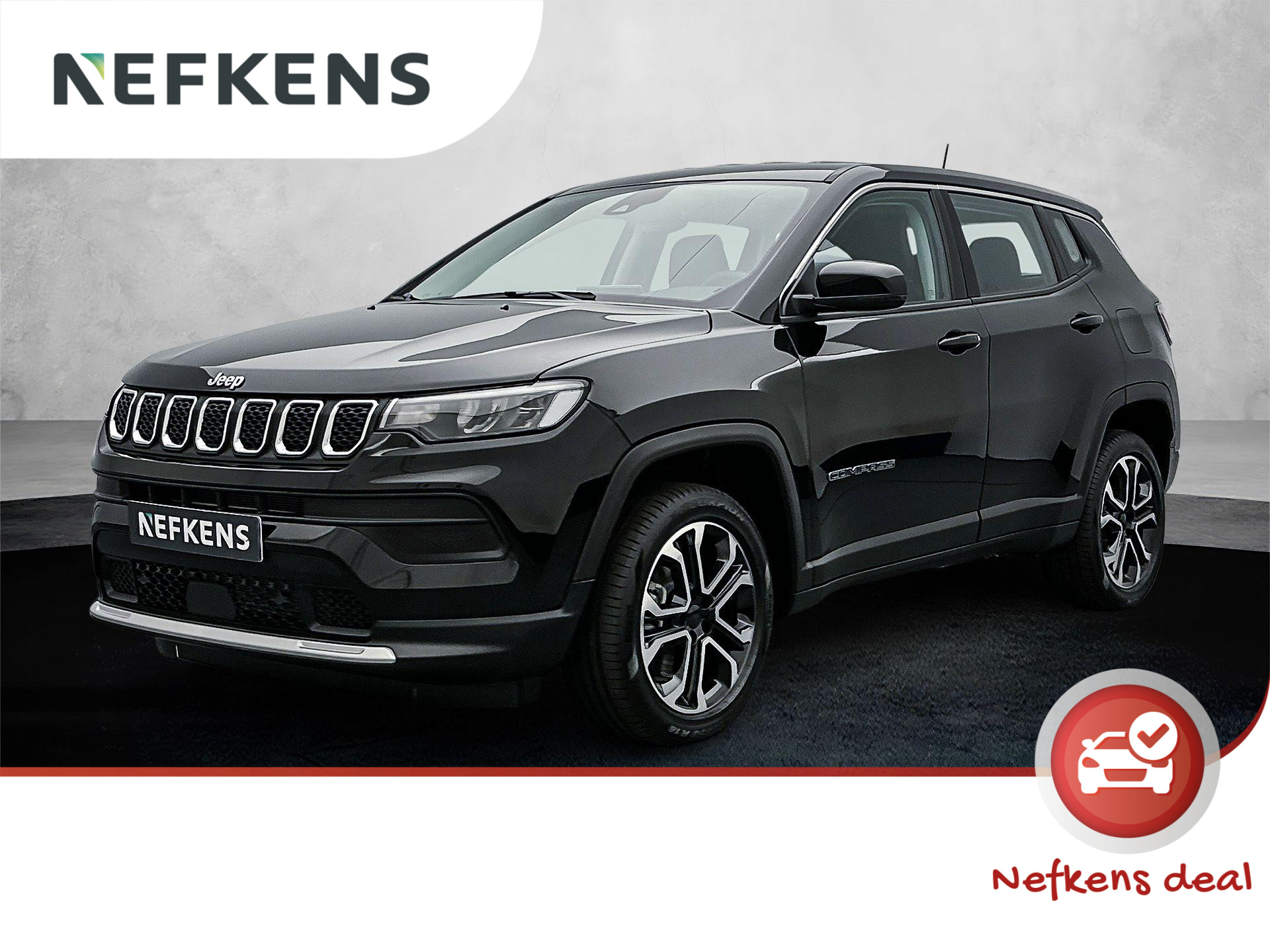 Jeep Compass SUV 4xe Altitude 190 pk Automaat | Navigatie via Apple Carplay/Android Auto | Achteruitrijcamera | Voorstoelen Verwarmd | Keyless Entry/Start | LED Koplampen | Adaptieve Cruise Control | Climate Control | 17" Lichtmetalen Velgen |