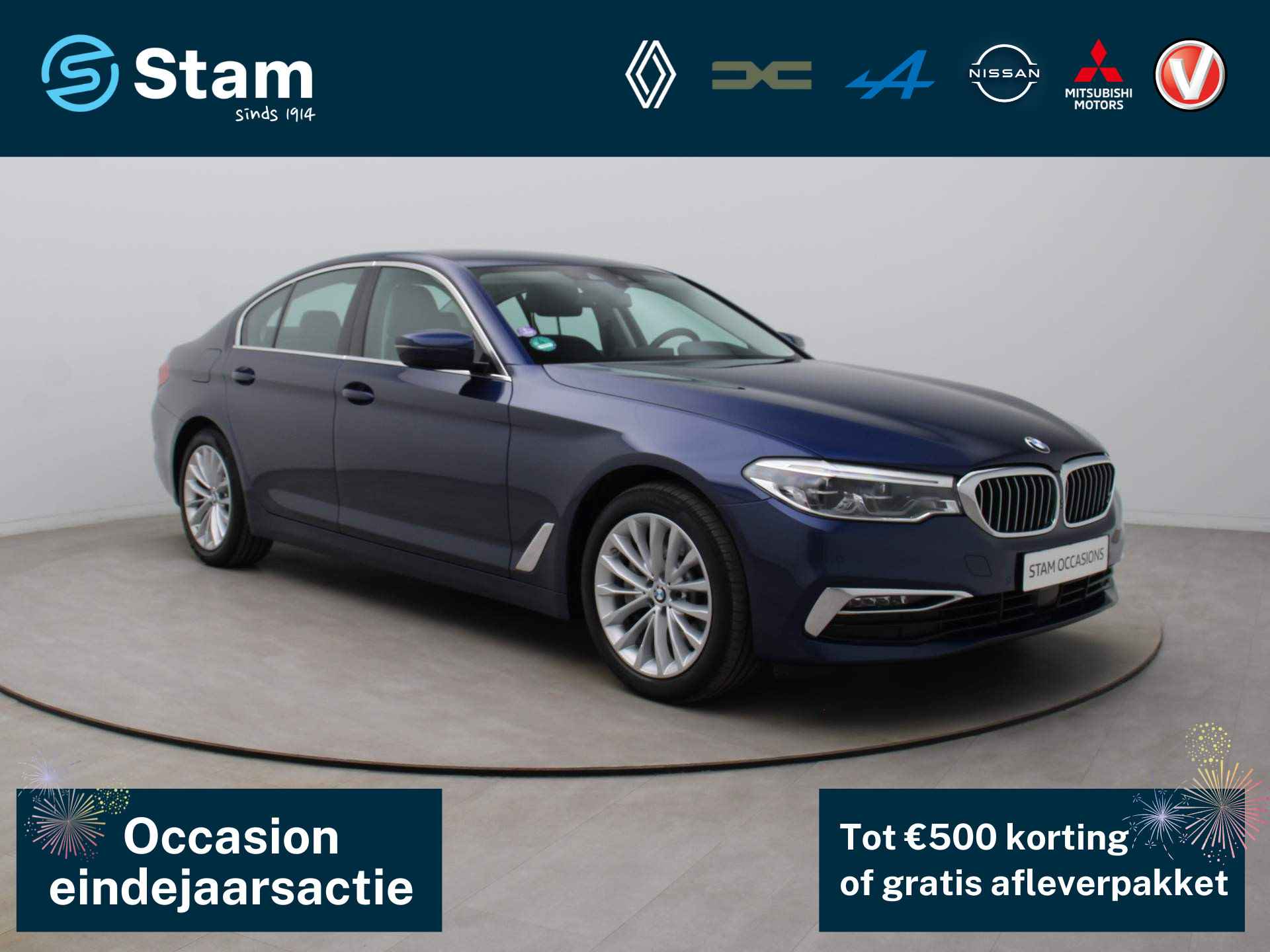 BMW 5 Serie 252pk 530i High Executive AUTOMAAT 360° Camera | Adapt. Cruise | Harman Kardon | Head-Up | Leder - 1/46