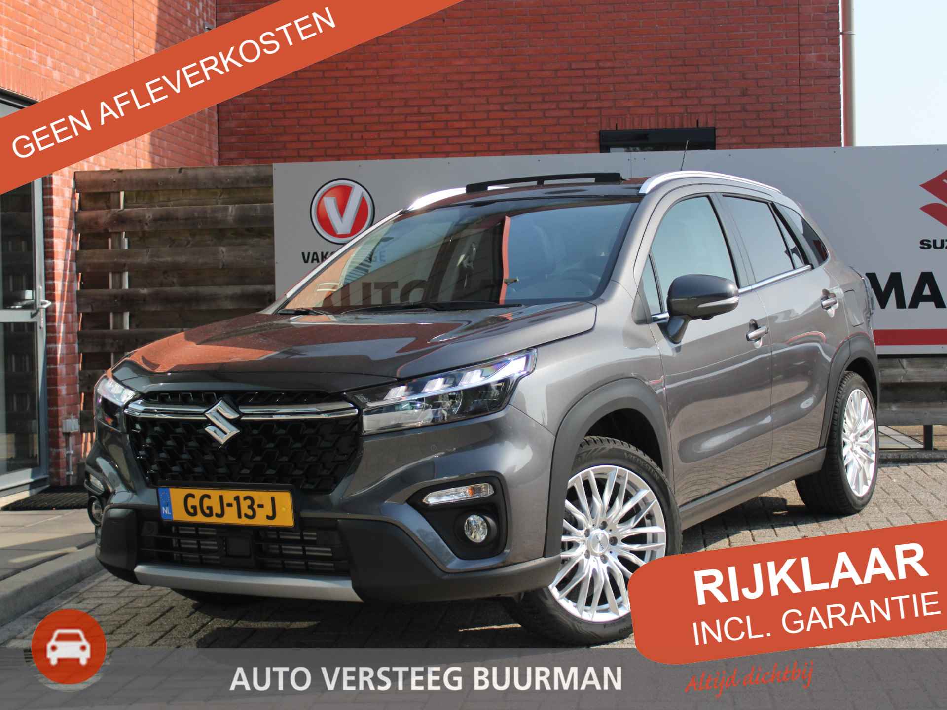 Suzuki S-Cross 1.4 Boosterjet Style Smart Hybrid 6 Jaar Garantie! Elektrisch Panoramadak, 360° Camera, Navigatie, Parkeersensoren Voor en Achter, All-Season Banden - 1/43