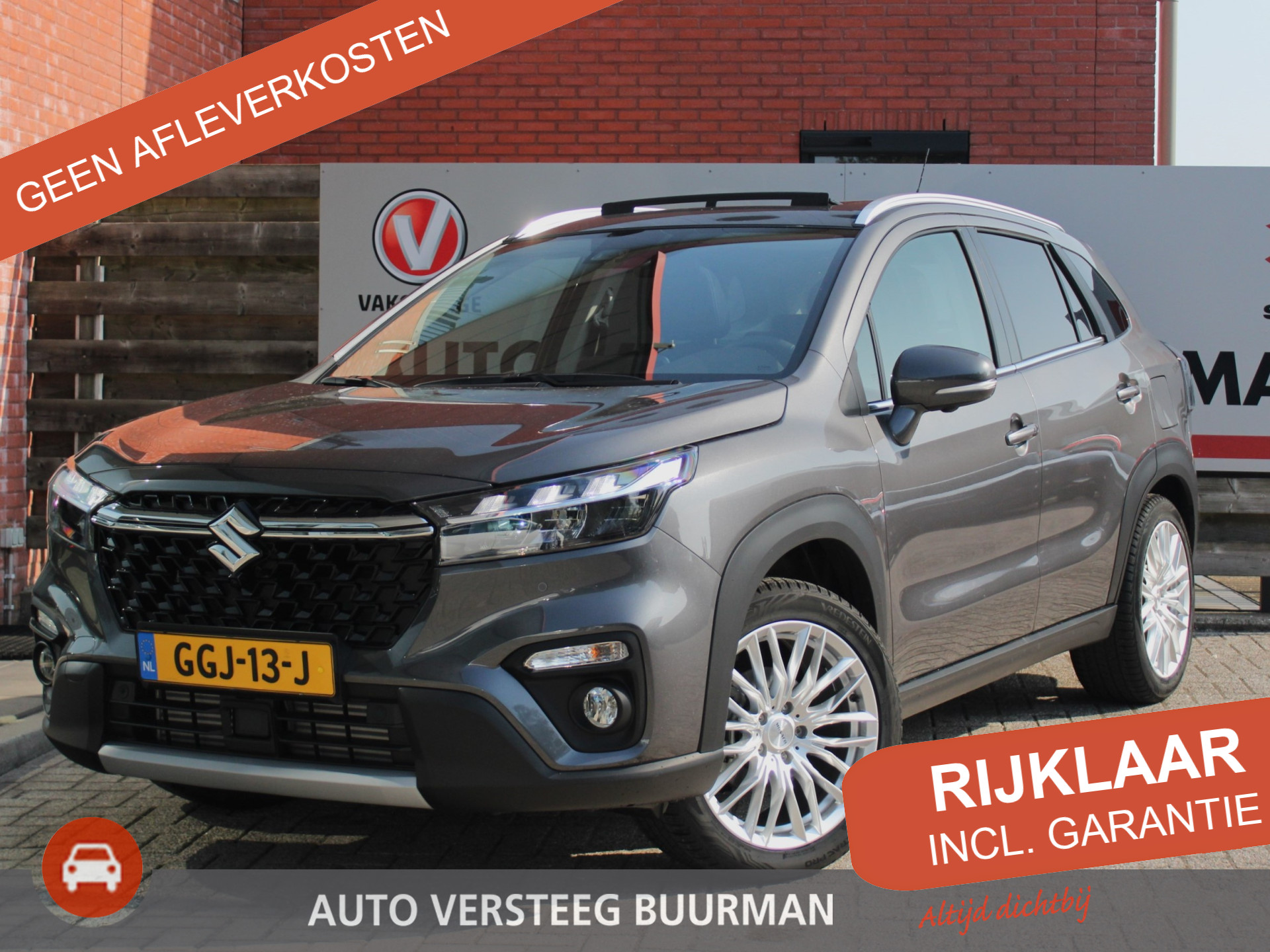 Suzuki S-Cross 1.4 Boosterjet Style Smart Hybrid 6 Jaar Garantie! Elektrisch Panoramadak, 360° Camera, Navigatie, Parkeersensoren Voor en Achter, All-Season Banden