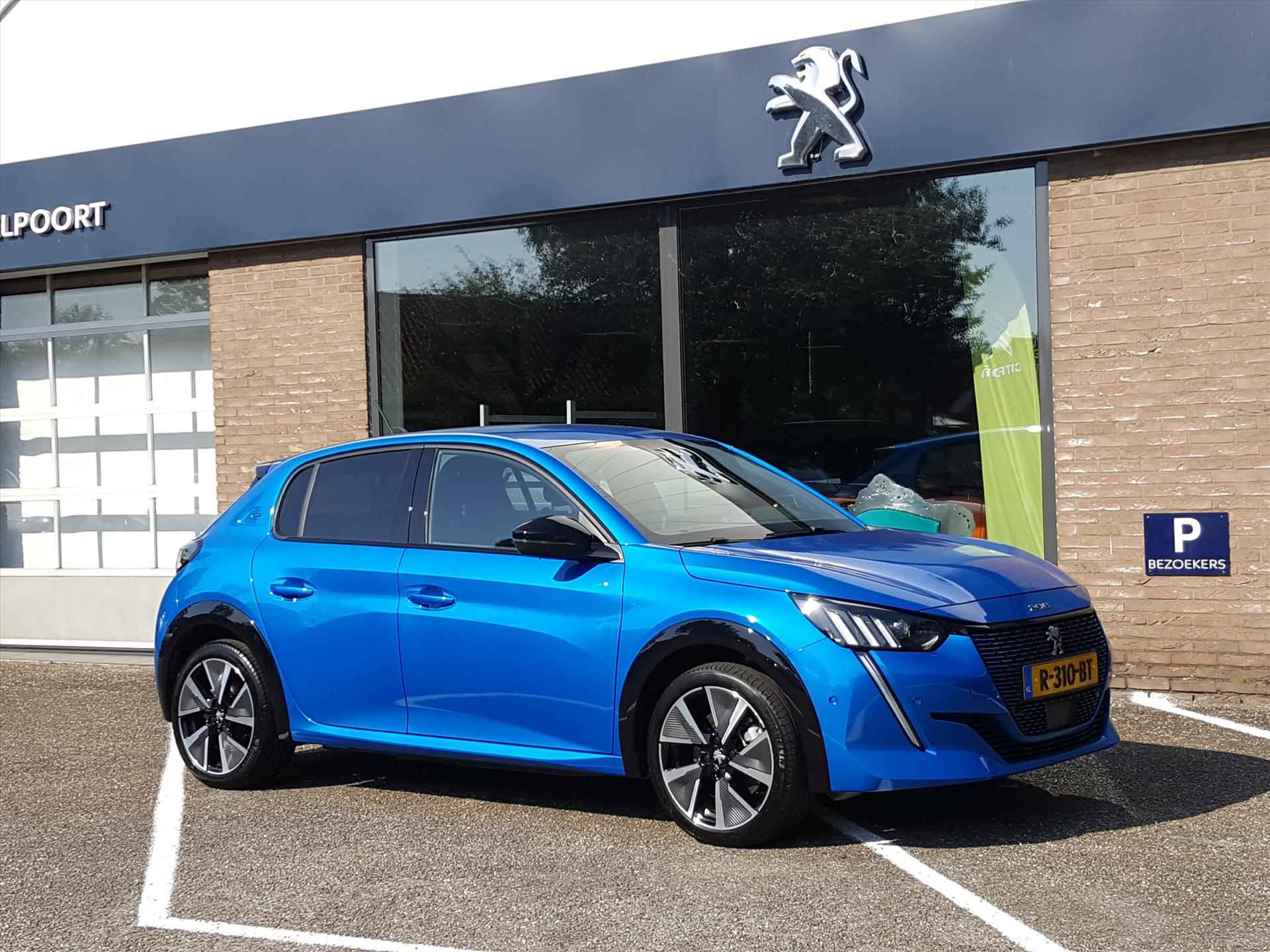 Peugeot e-208 GT EV 50kWh/136pk/16%bytelling/Btw |Navigatie|Cruise & ClimateC| Achteruitrijcamera | KEYLESS entry & start | Parkeersensoren | BT | LM-velgen 17inch - 38/50