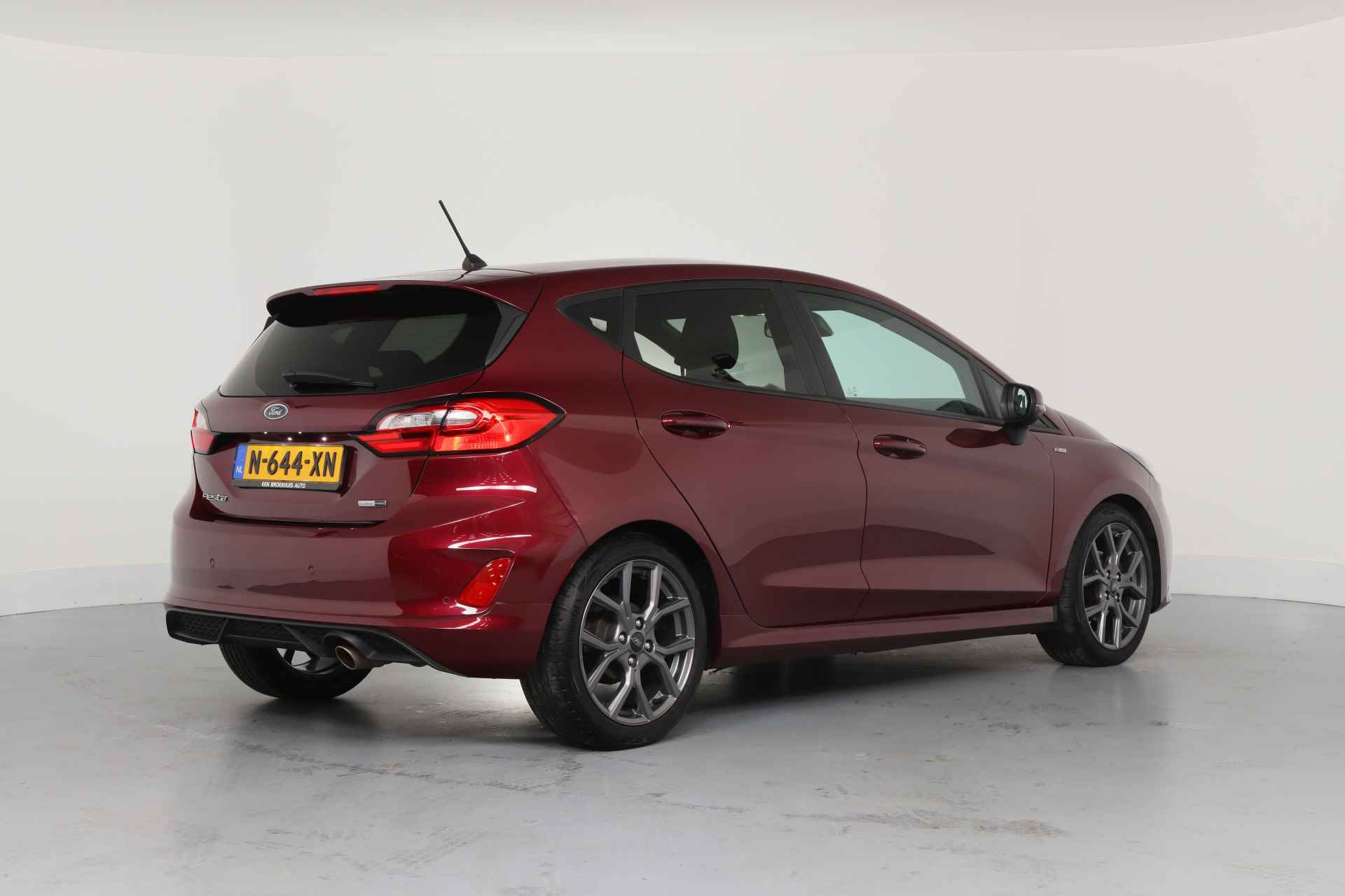 Ford Fiesta 1.0 EcoBoost Hybrid ST-Line 125PK | Dealer Onderhouden! | LED | Winter Pack | Navi By App | Cruise | Keyless | Parkeersensoren | - 5/38