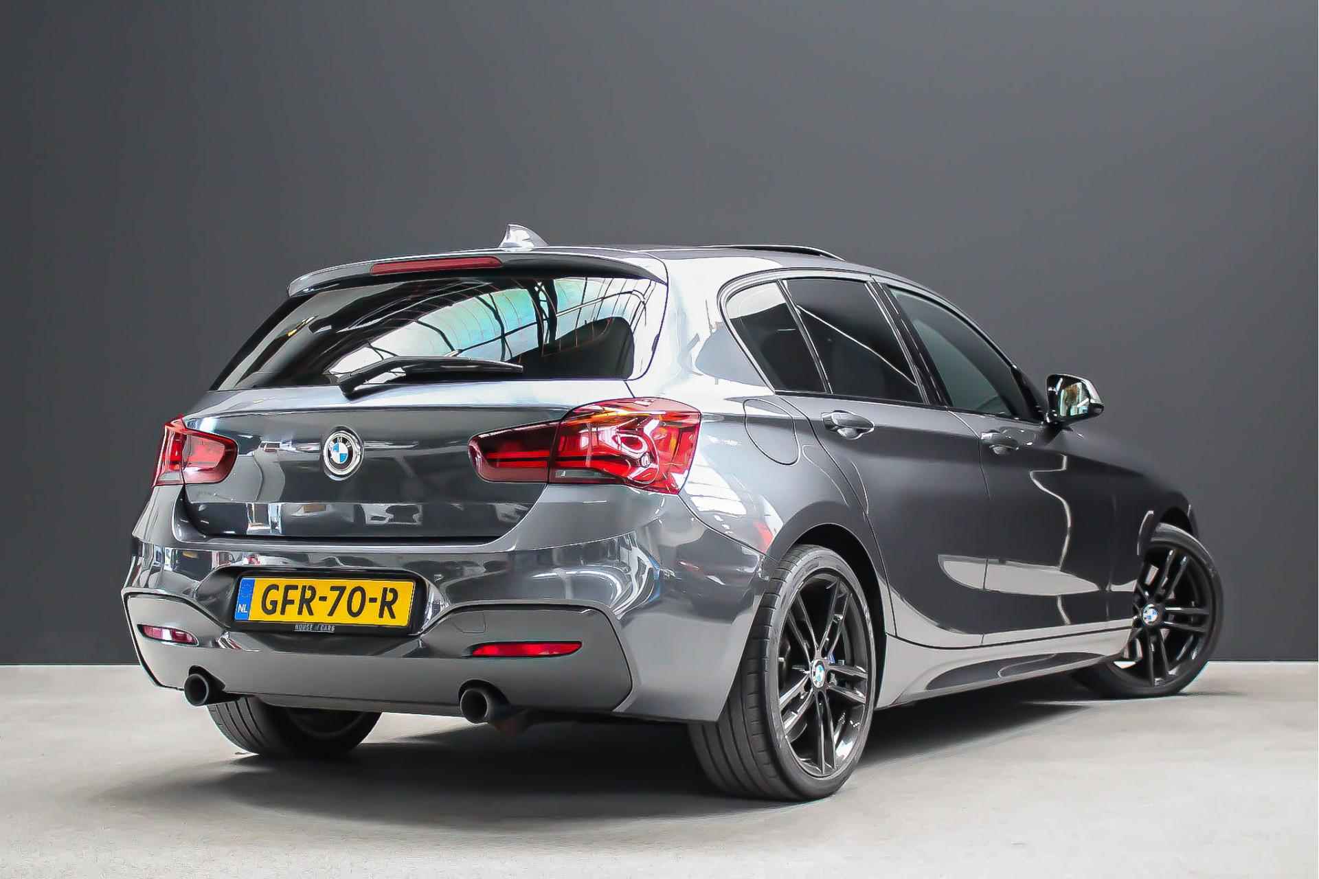 BMW 1-serie M140i 340pk High Executive H6 |handgeschakeld|schuifdak|cognac leder|Harman Kardon|adaptive led koplampen| - 2/37