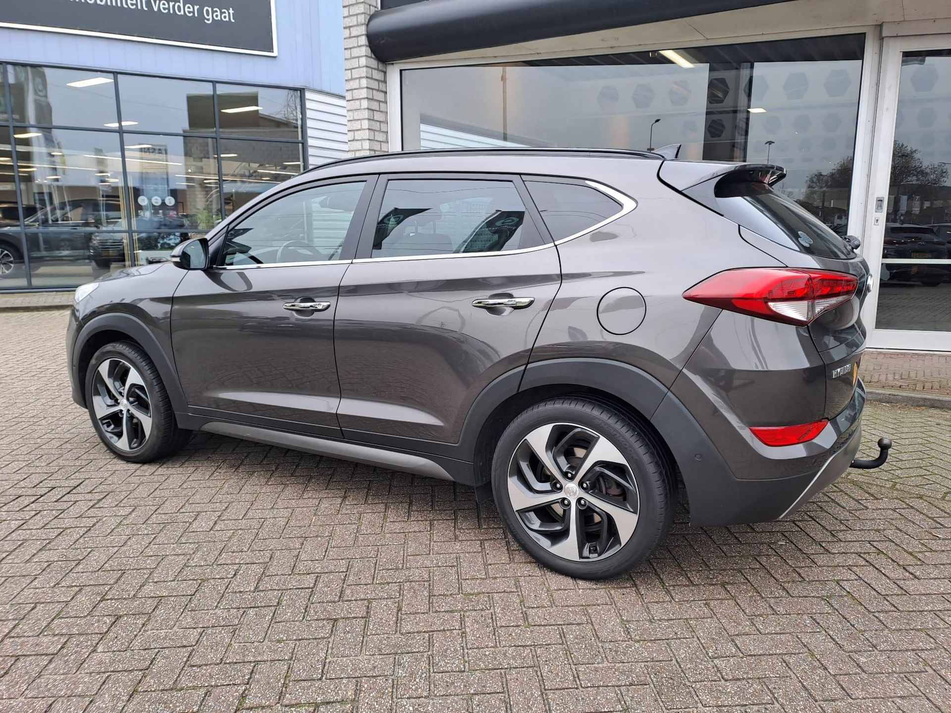 Hyundai Tucson 1.6 T-GDi Premium 4WD 7dct Automaat | Rijklaarprijs! | Full Options! | Panorama Dak | Beige Leder | Trekhaak 1600kg! | Inclusief 12 mnd Bovag-Garantie! | - 13/23