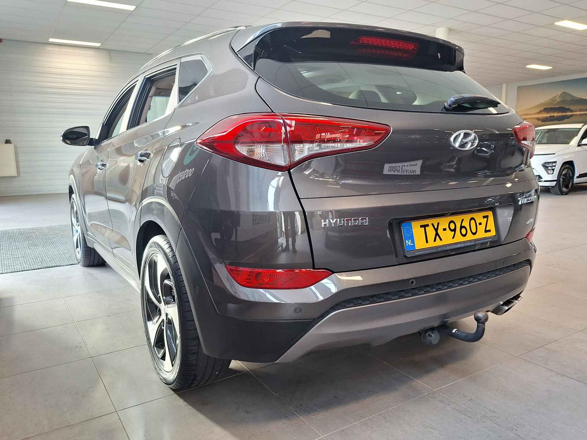 Hyundai Tucson 1.6 T-GDi Premium 4WD 7dct Automaat | Rijklaarprijs! | Full Options! | Panorama Dak | Beige Leder | Trekhaak 1600kg! | Inclusief 12 mnd Bovag-Garantie! | - 16/23