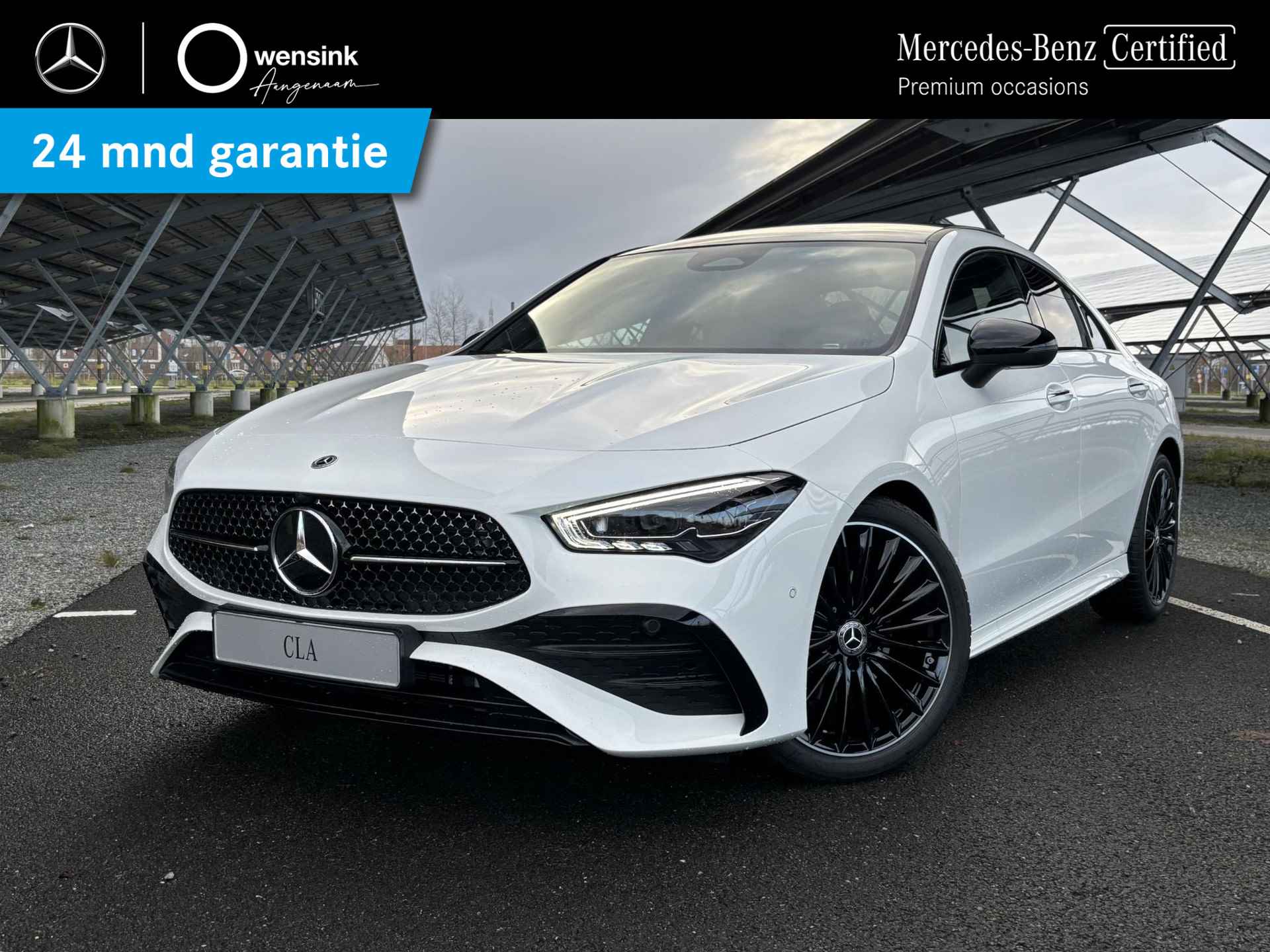 Mercedes-Benz CLA-klasse 180 AMG Line | Panoramadak | Sfeerverlichting | Parkeercamera | Stoelverwarming | 19" Multispaaks velgen | - 1/34