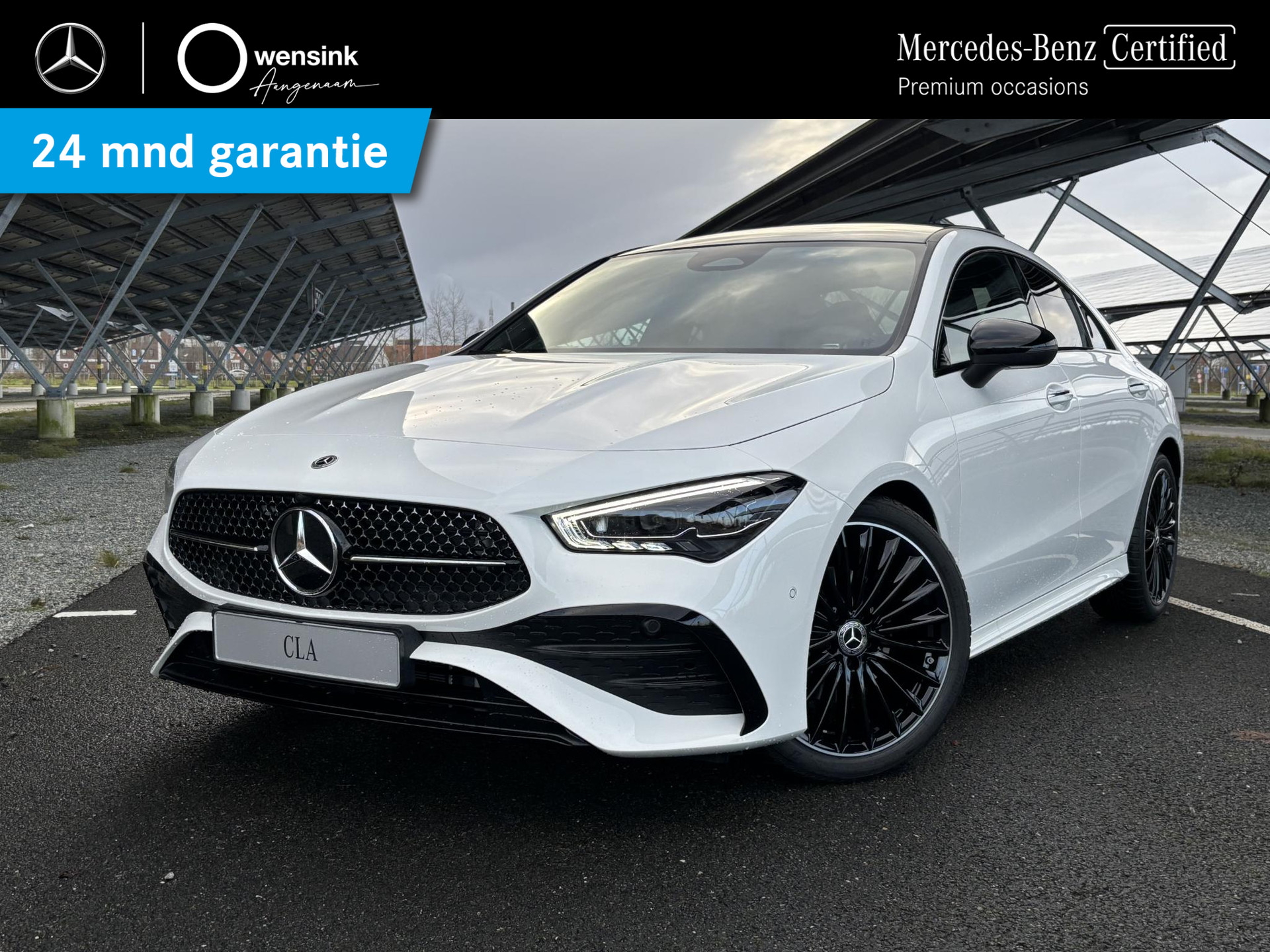 Mercedes-Benz CLA-klasse 180 AMG Line | Panoramadak | Sfeerverlichting | Parkeercamera | Stoelverwarming | 19" Multispaaks velgen |