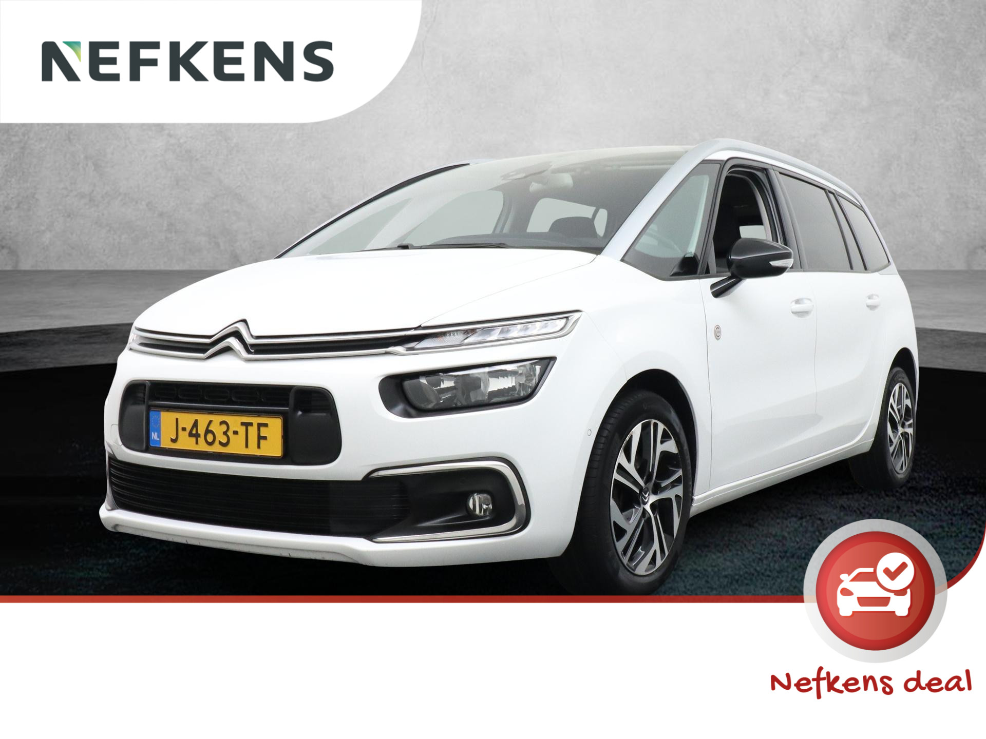 Citroen Grand C4 SpaceTourer C-Series 130 pk Automaat | Navigatie | Achteruitrijcamera | Parkeersensoren Voor en Achter | Verwarmde Voorstoelen met Massagefunctie | Keyless Start | Dodehoek Detectie | Adaptieve Cruise Control | Climate Control | 17" Lichtmetalen Velgen | Apple Carplay/Android Auto |