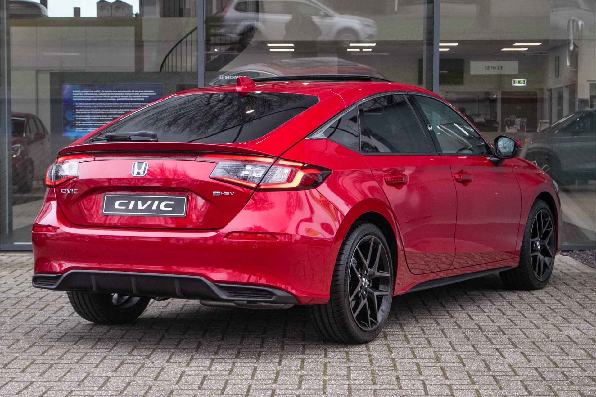 Honda Civic 2.0 e:HEV Advance - Cons. prijs rijklaar | Schuifdak | Navi | Leder - 3/42