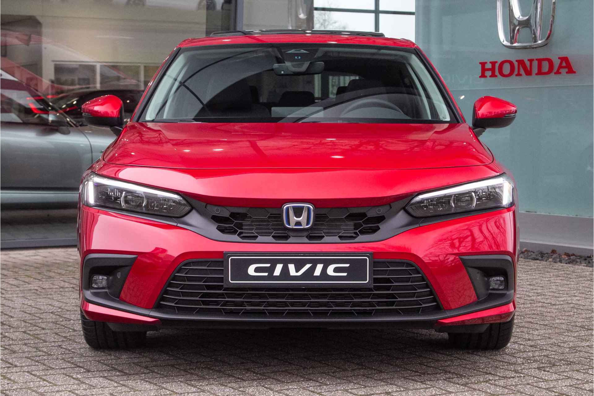 Honda Civic 2.0 e:HEV Advance - Cons. prijs rijklaar | Schuifdak | Navi | Leder - 10/42