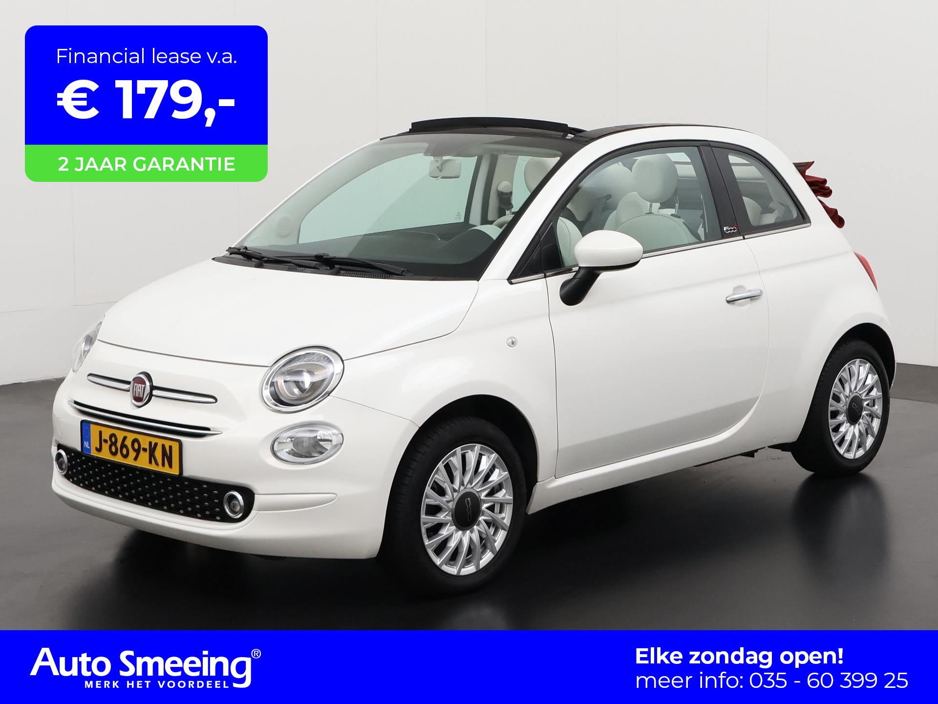 Fiat 500 C 1.2 Lounge | Navigatie | Lichtmetalen Velgen | Zondag Open!