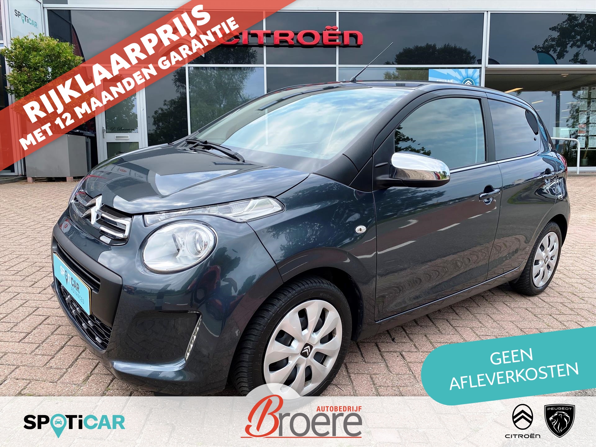 CITROEN C1 1.0 VTi 72PK 5D Feel | touchscreen audio unit met apple carplay, android auto, bluetooth, achteruitrijcamera, airco, dab, getinte ramen achter