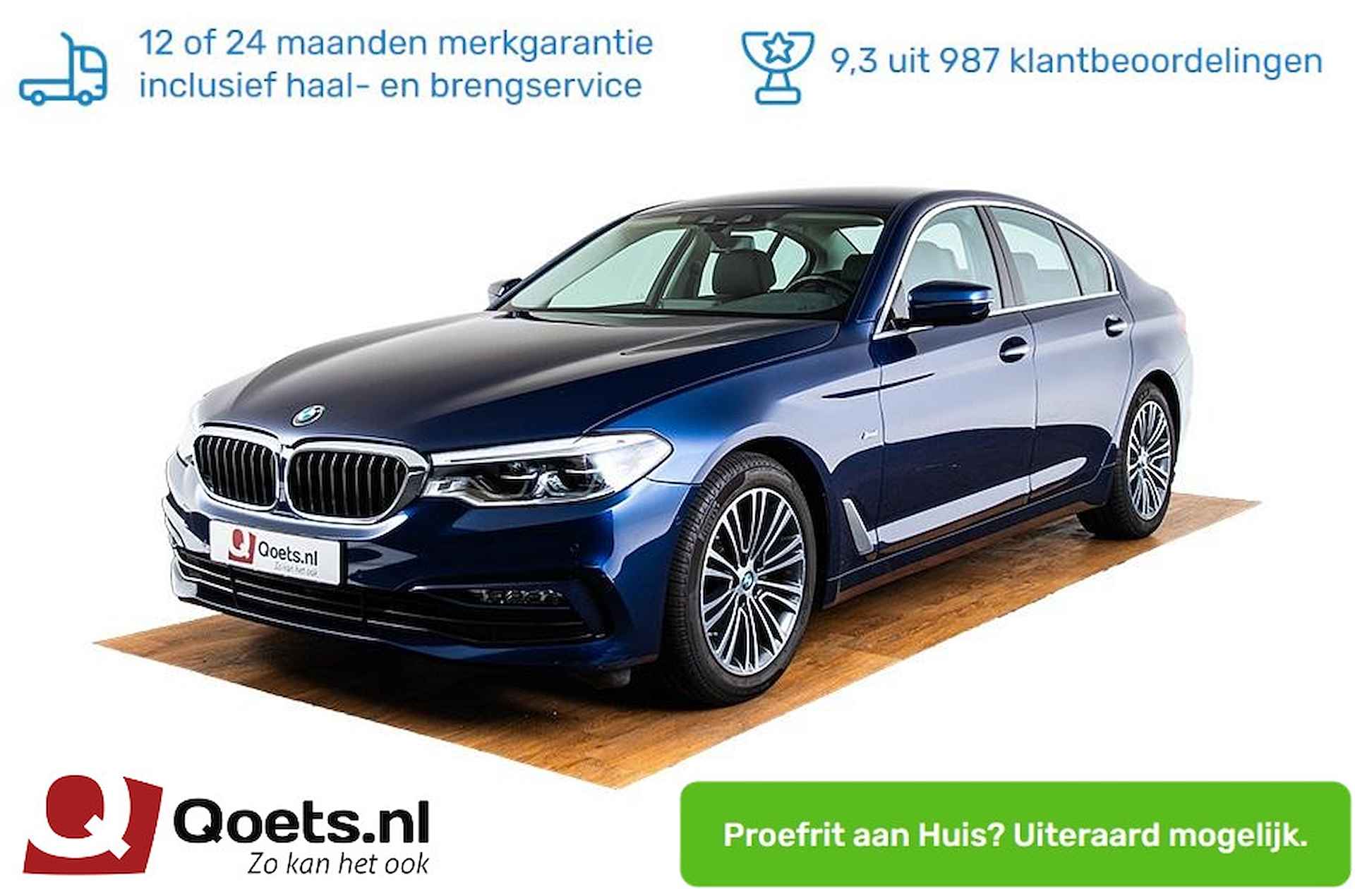 BMW 5-serie 520i High Executive Sportline - Trekhaak - Driving Assistant - Parking Assistant - Adaptive LED - Navi Pro - 1/52