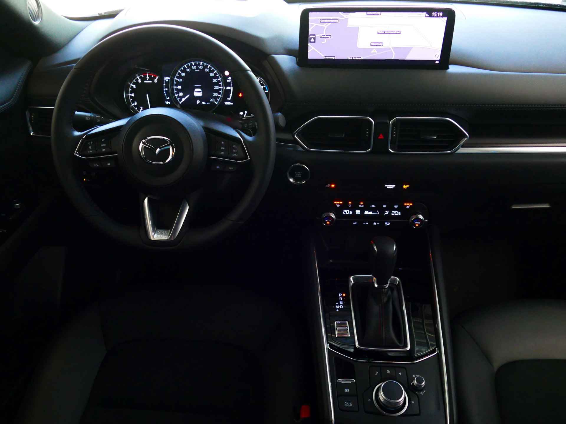 Mazda CX-5 2.0 SkyActiv-G 165 HOMURA BLACKLINE PACK LEER/ALCANTARA ELEK.KLEP ADAP.CRUISE 19''LMV HEAD-UP 360.CAMERA FULL LED CARPLAY NAVI S 08/2023 - 21/79