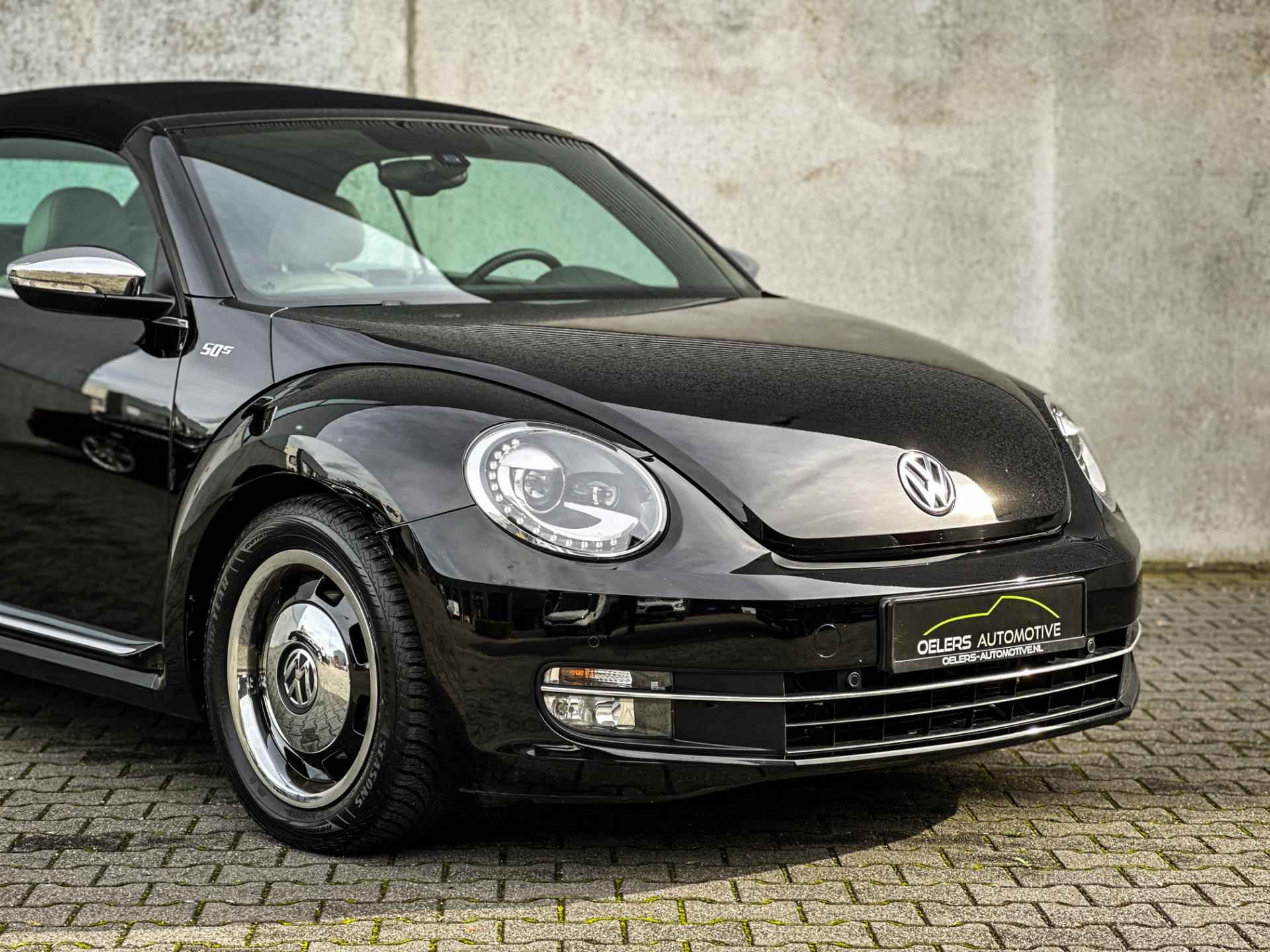 Volkswagen Beetle Cabriolet 1.4 TSI 50's Edition | Clima | Cruise | Navi | Leder | Stoelverw. | Bleutooth | Uniek! | - 7/44