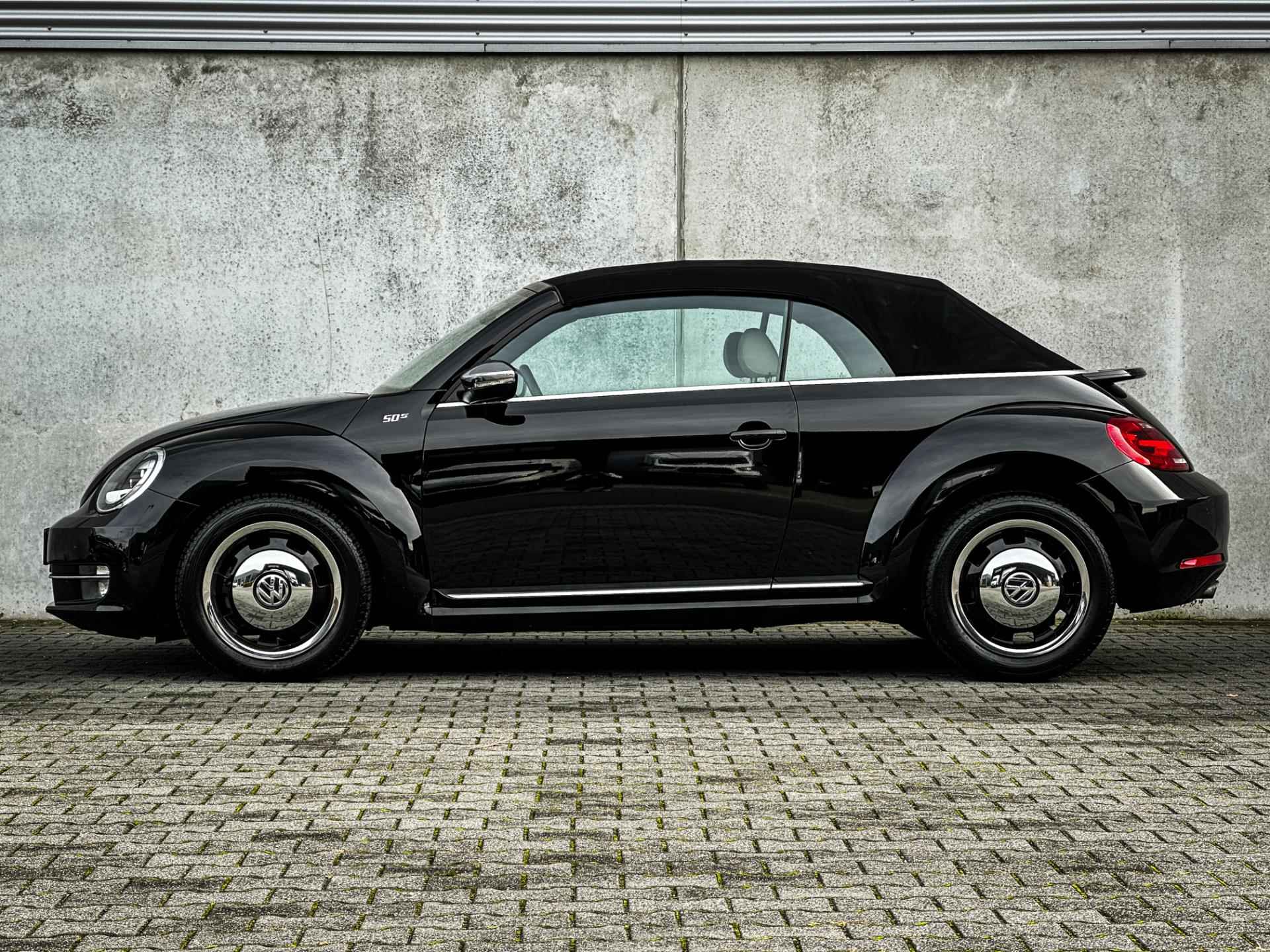 Volkswagen Beetle Cabriolet 1.4 TSI 50's Edition | Clima | Cruise | Navi | Leder | Stoelverw. | Bleutooth | Uniek! | - 9/44