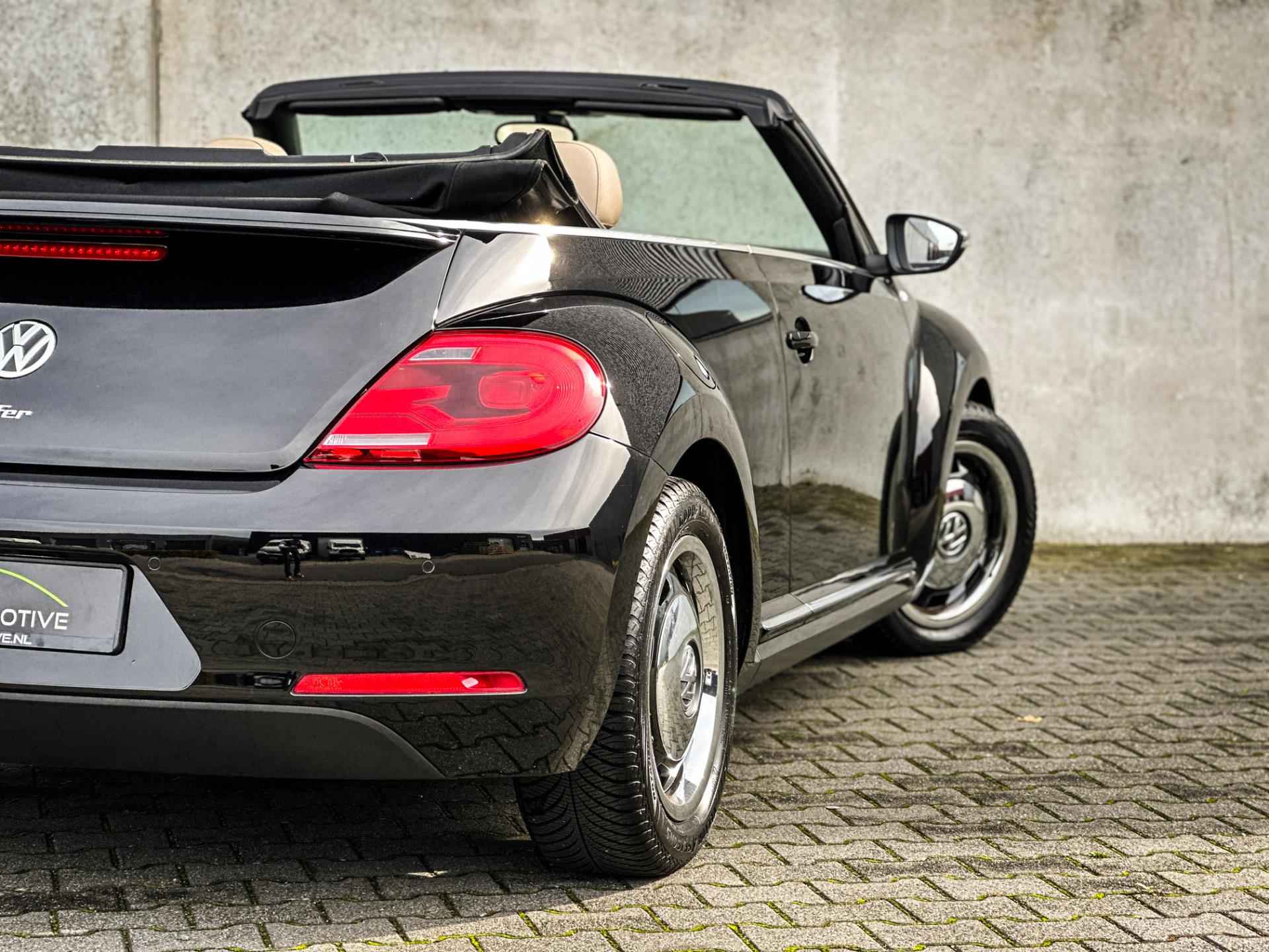 Volkswagen Beetle Cabriolet 1.4 TSI 50's Edition | Clima | Cruise | Navi | Leder | Stoelverw. | Bleutooth | Uniek! | - 15/44