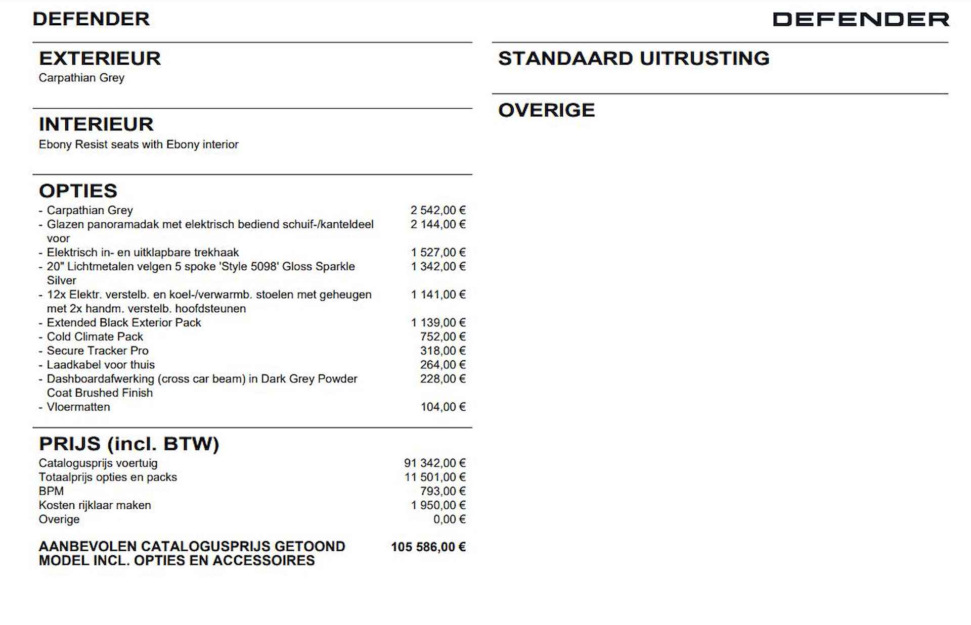 Land Rover Defender 2.0 P300e 110 X-Dynamic SE | Direct leverbaar - 12/13