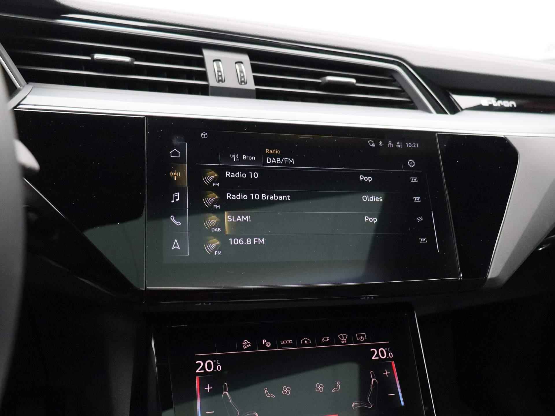 Audi Q8 Sportback e-tron 55 quattro Advanced Edition 115 kWh 408 PK | Automaat | Navigatie | 360 Camera | Panoramadak | Cruise Control | Head-up Display | Stoelverwarming | Lichtmetalen velgen | Climate Control | Bang & Olufsen 3D | - 33/53
