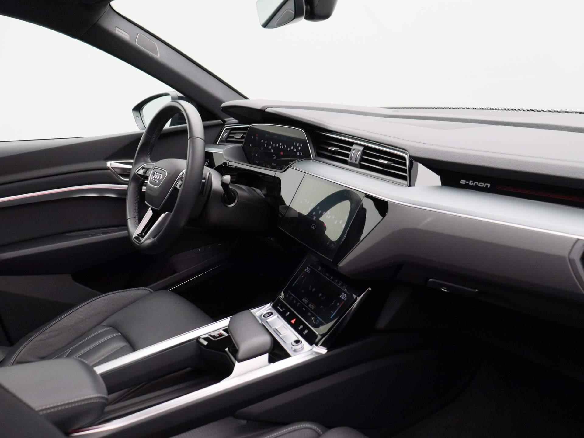 Audi Q8 Sportback e-tron 55 quattro Advanced Edition 115 kWh 408 PK | Automaat | Navigatie | 360 Camera | Panoramadak | Cruise Control | Head-up Display | Stoelverwarming | Lichtmetalen velgen | Climate Control | Bang & Olufsen 3D | - 45/53