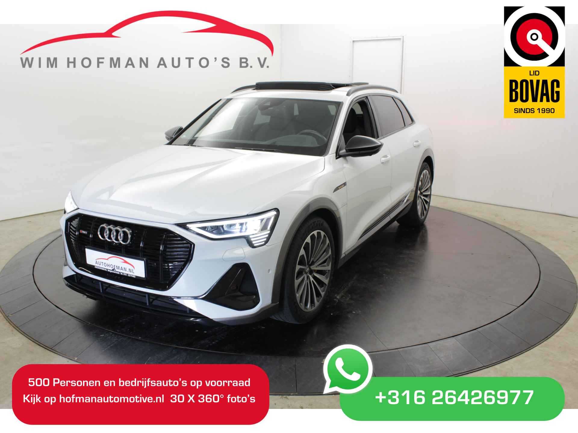 Audi e-tron 408 PK incl BTW 8% bijtelling S-Line Pano 360ºCam Ruitleer afnTrekhaak 21” - 1/49