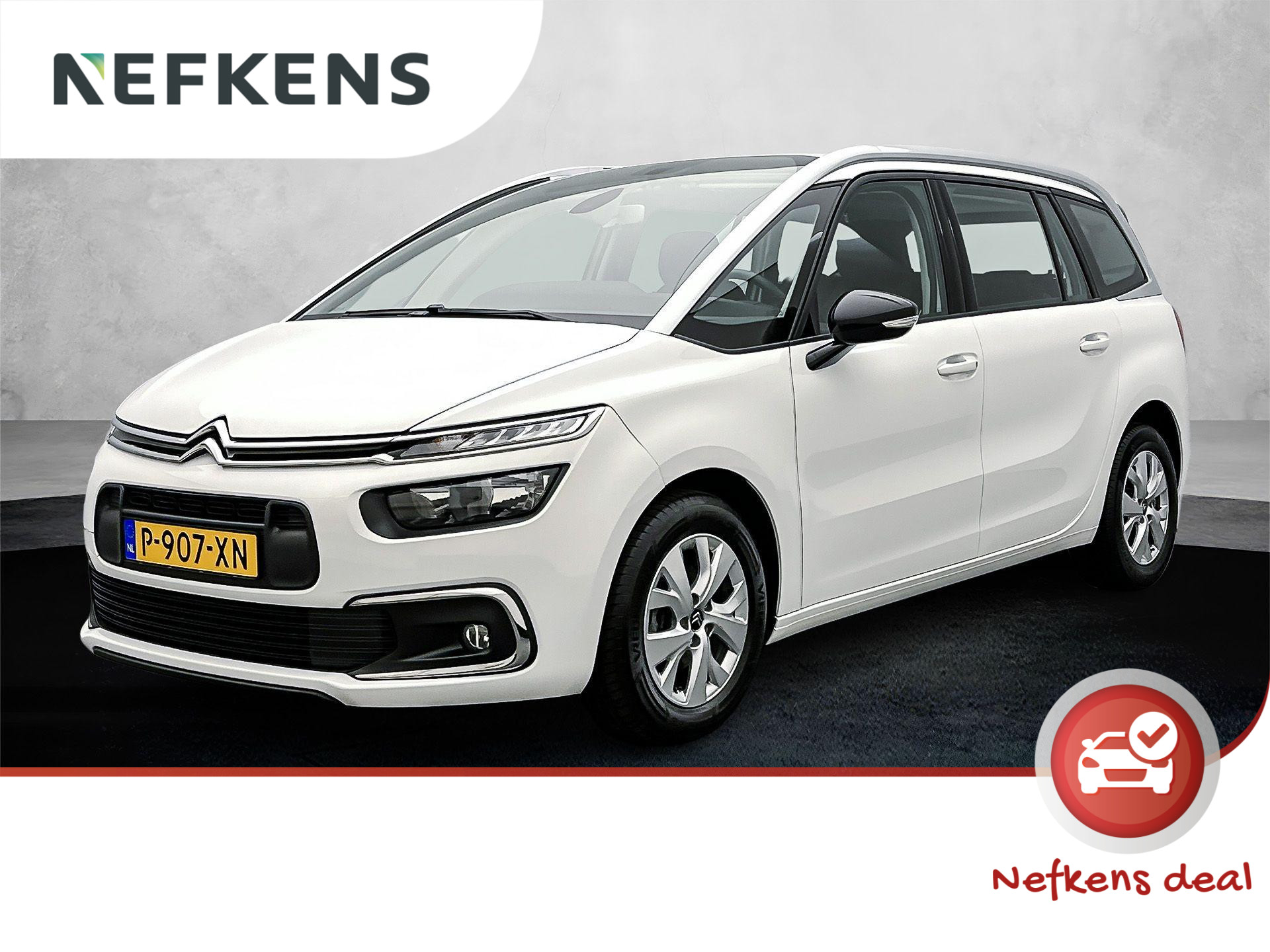 Citroen Grand C4 SpaceTourer SUV Feel 130 pk | Navigatie  | Parkeersensoren Voor en Achter | LED Dagrijverlichting | 2 Stoelen op Derde Rij | Lederen Stuurwiel | Cllimate Control | Cruise Control | 16" Lichtmetalen Velgen | Apple Carplay/Android Auto |