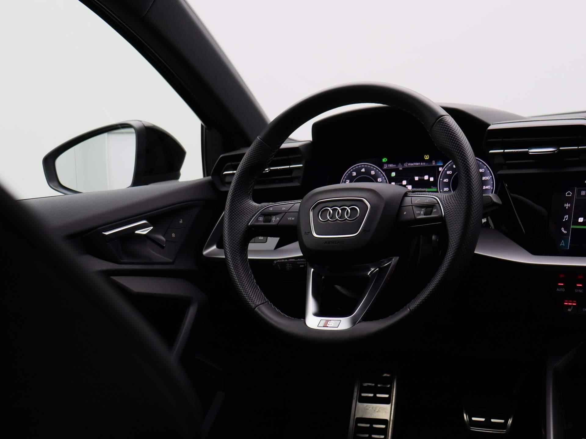 Audi A3 Sportback 30 TFSI S edition 110 PK | S-line exterieur | S-line interieur | Automaat | Navigatie | Adaptive Cruise Control | Parkeersensoren | Stoelverwarming | Lichtmetalen velgen | Climate Control | Audi Sound System | Fabrieksgarantie | - 11/46