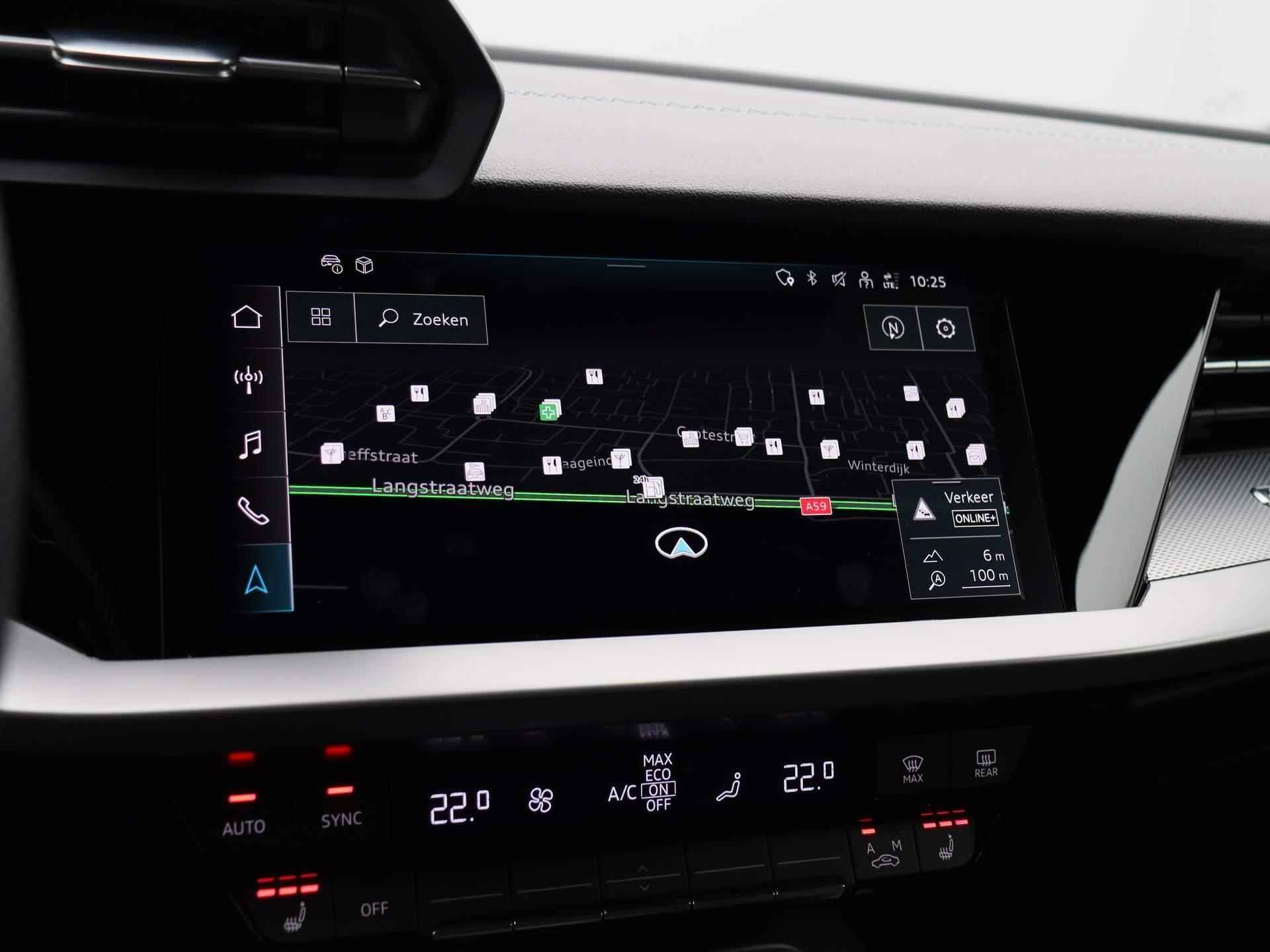 Audi A3 Sportback 30 TFSI S edition 110 PK | S-line exterieur | S-line interieur | Automaat | Navigatie | Adaptive Cruise Control | Parkeersensoren | Stoelverwarming | Lichtmetalen velgen | Climate Control | Audi Sound System | Fabrieksgarantie | - 18/46