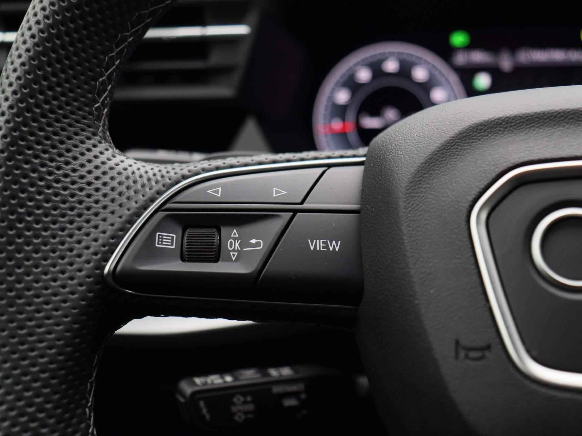 Audi A3 Sportback 30 TFSI S edition 110 PK | S-line exterieur | S-line interieur | Automaat | Navigatie | Adaptive Cruise Control | Parkeersensoren | Stoelverwarming | Lichtmetalen velgen | Climate Control | Audi Sound System | Fabrieksgarantie | - 24/46