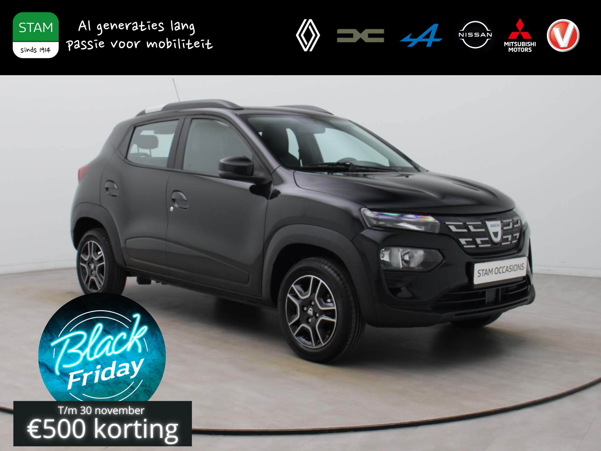 Dacia Spring Comfort 27 kWh Airco | Bluetooth | Parksens. achter