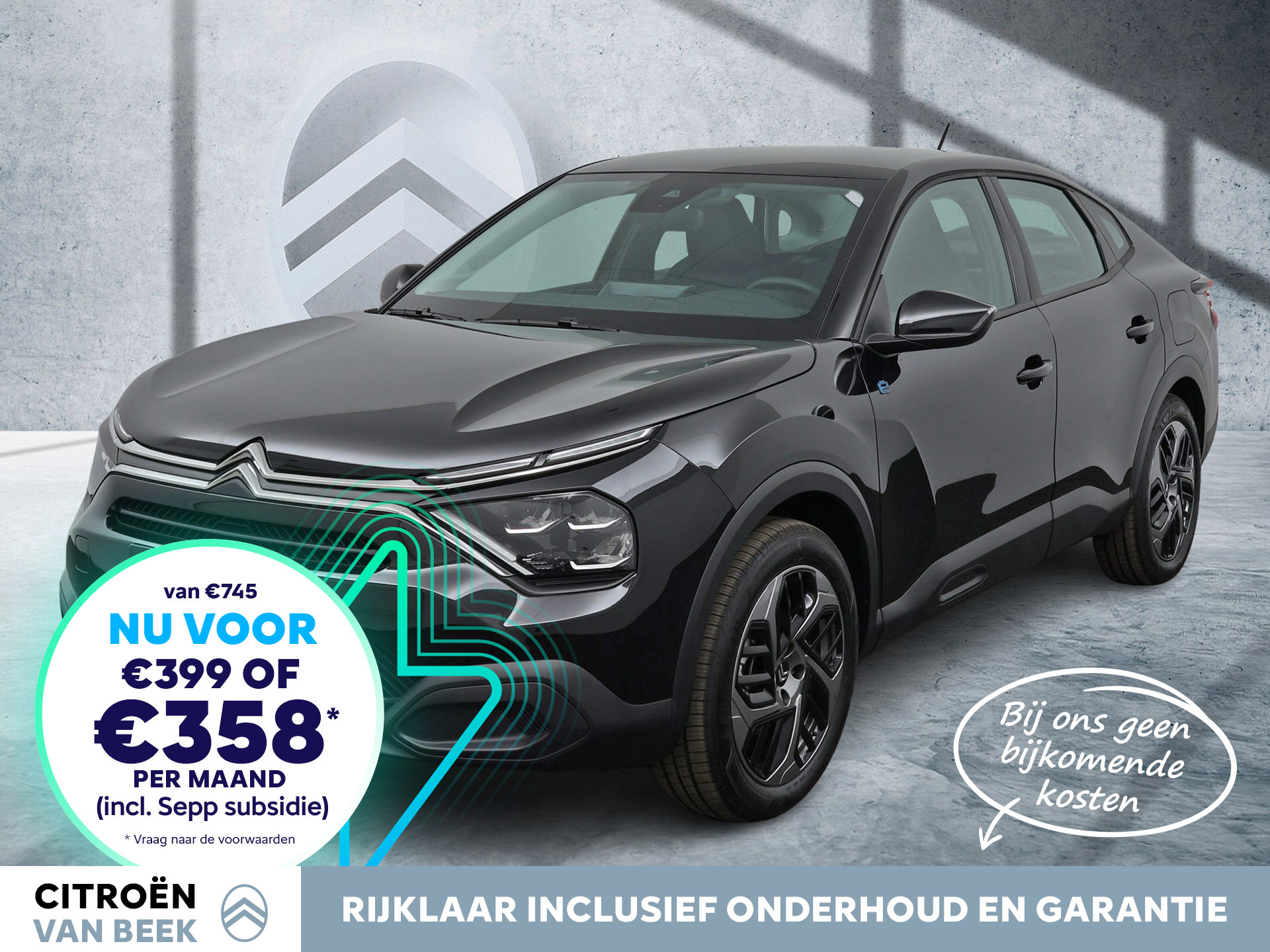 Citroën Ë-C4 X You 50 kWh | Rijklaar | Private Lease €358 | Draadloos Apple Carplay |