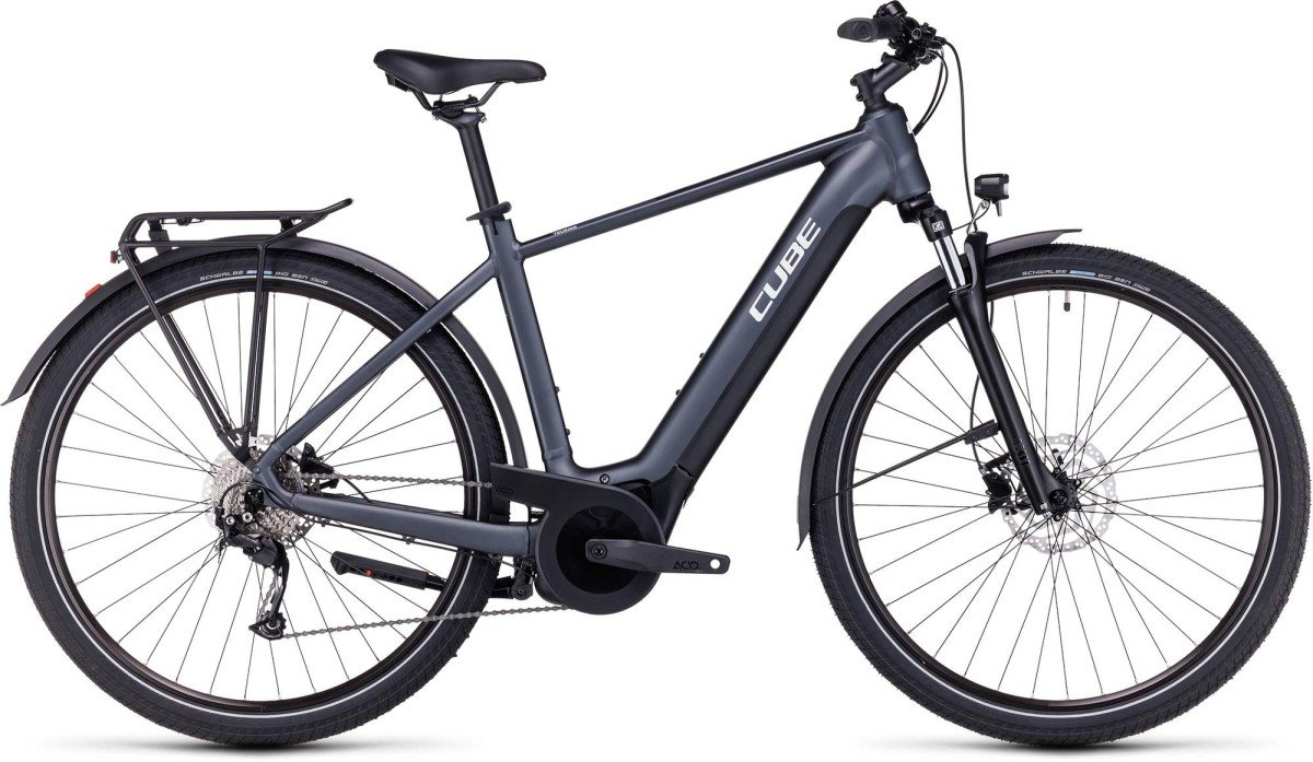 CUBE TOURING HYBRID ONE 500 GREY/WHITE Heren Grey/white S 50cm S 2024