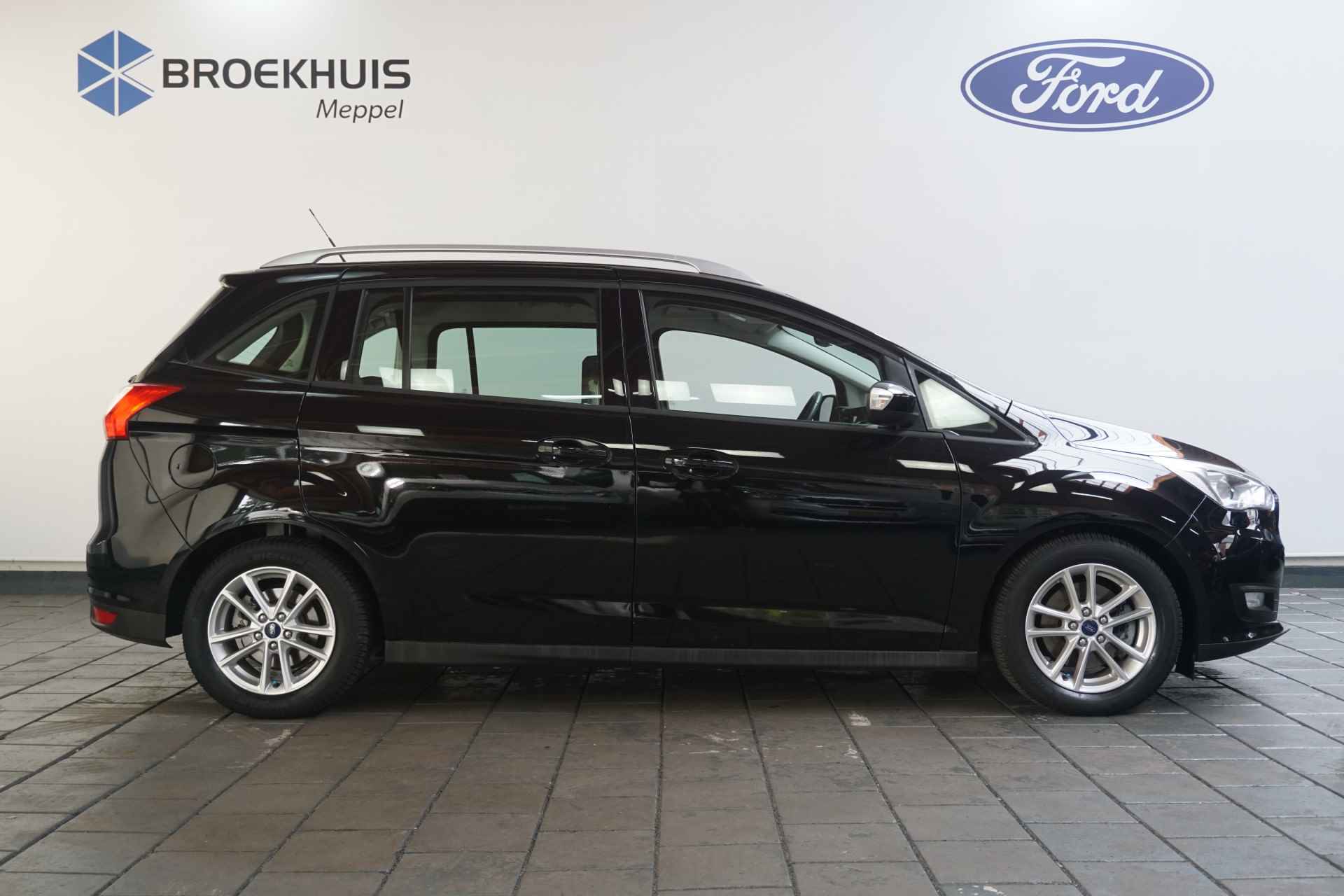 Ford Grand C-Max 1.0 Trend 7-Persoons / Trekhaak / Navi / Cruise / Parkeersensoren / Orig. NL / - 7/33