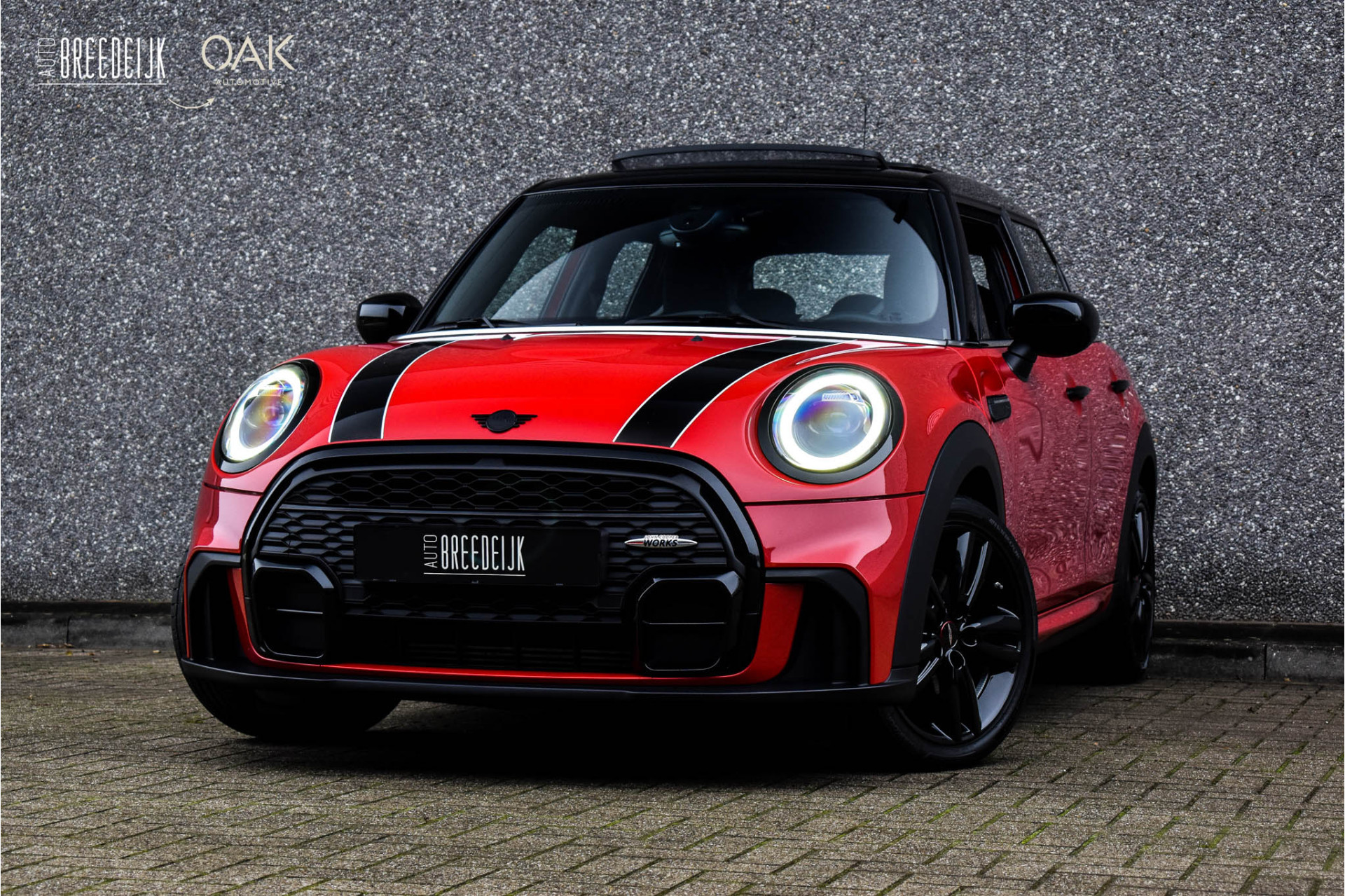 MINI Mini 1.5 Cooper Aut. | JCW-Trim | Navigatie | Panorama | Leder/Alcantara | Camera | 17"LM | Chili Red