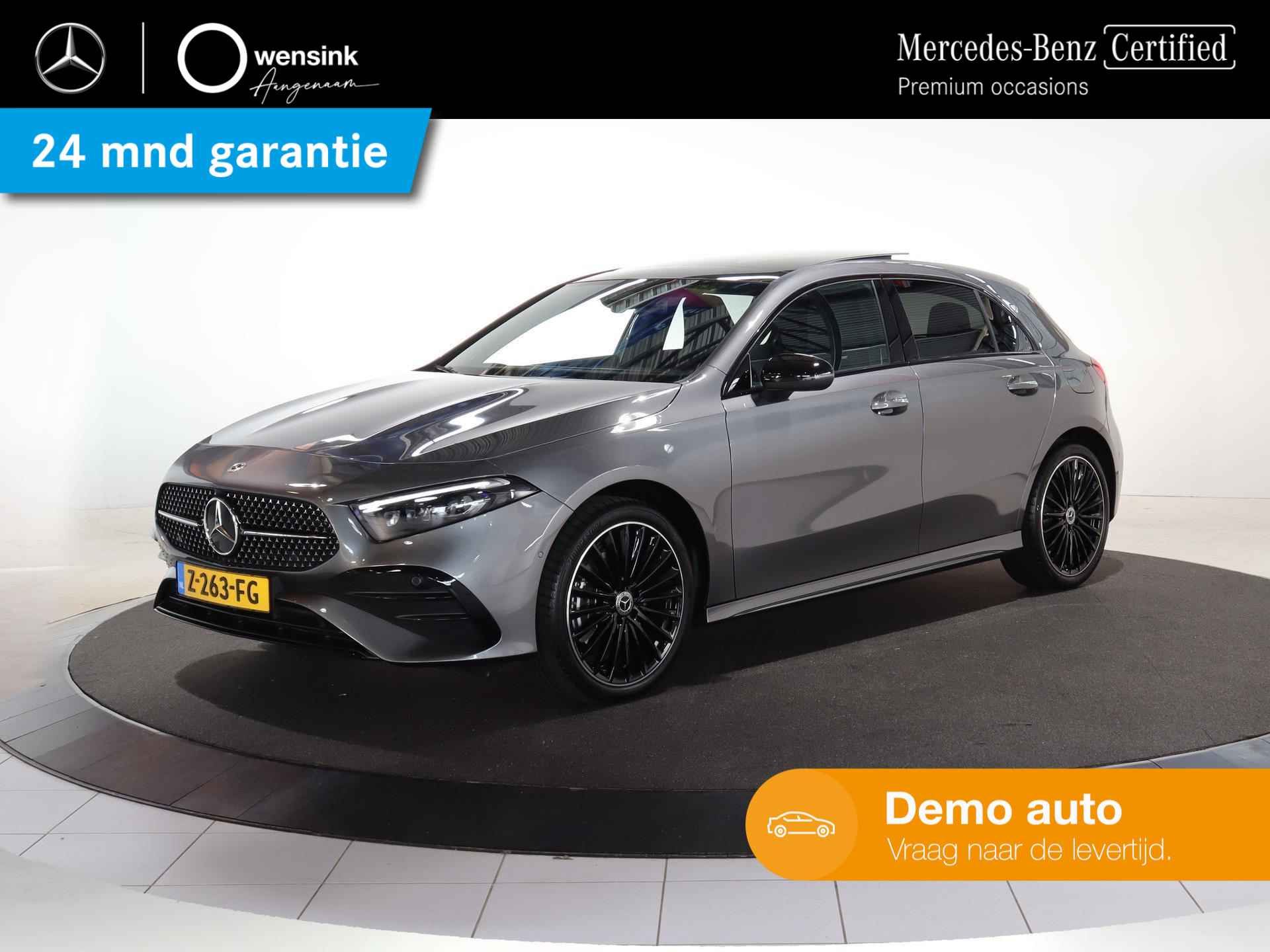 Mercedes-Benz A-klasse 250 e | AMG Line | Premium Pakket | Panorama-schuifdak | 19" AMG-velgen | Nightpakket | Mulitbeam LED | Sfeerverlichting | Stoelverwarming | Achteruitrijcamera | - 1/21