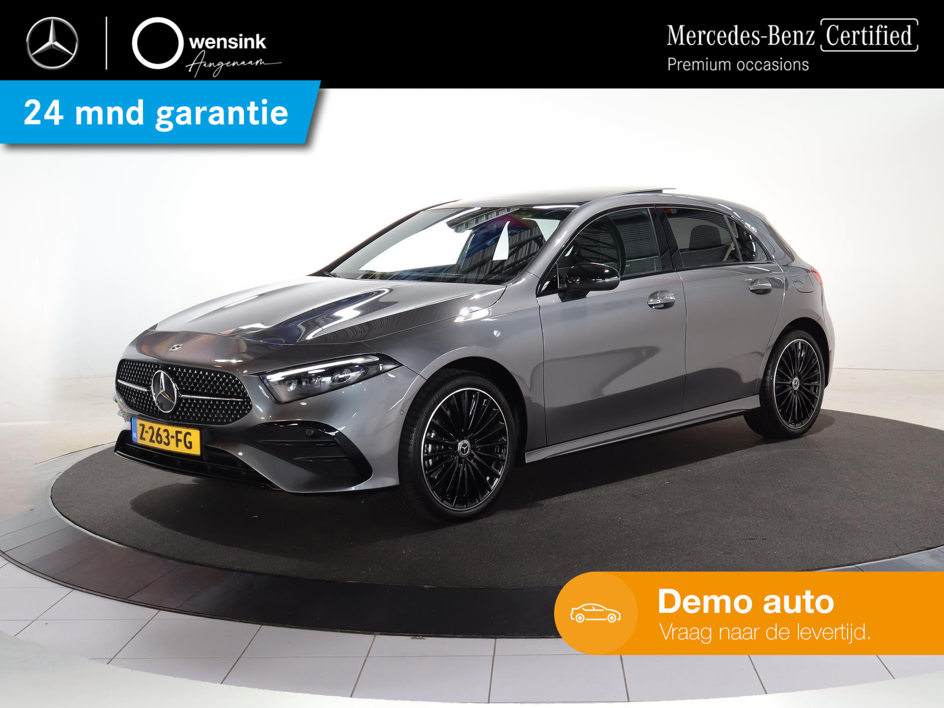 Mercedes-Benz A-klasse 250 e | AMG Line | Premium Pakket | Panorama-schuifdak | 19" AMG-velgen | Nightpakket | Mulitbeam LED | Sfeerverlichting | Stoelverwarming | Achteruitrijcamera |