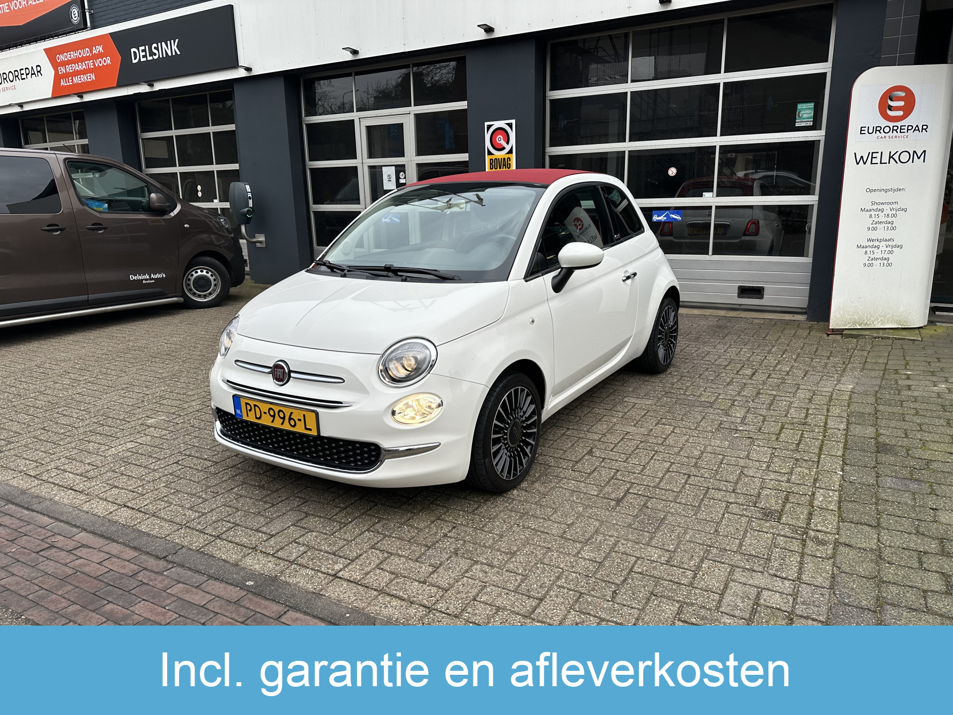 Fiat 500C 0.9 TwinAir Turbo Lounge All-in Prijs Airco/Navi/Cruise/Parkeer sens achter