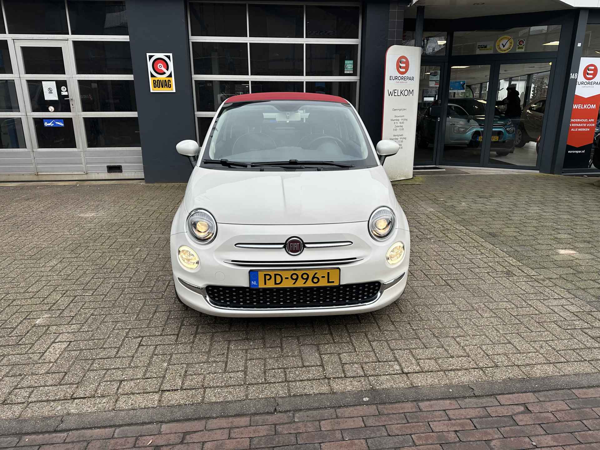 Fiat 500C 0.9 TwinAir Turbo Lounge All-in Prijs Airco/Navi/Cruise/Parkeer sens achter - 8/24