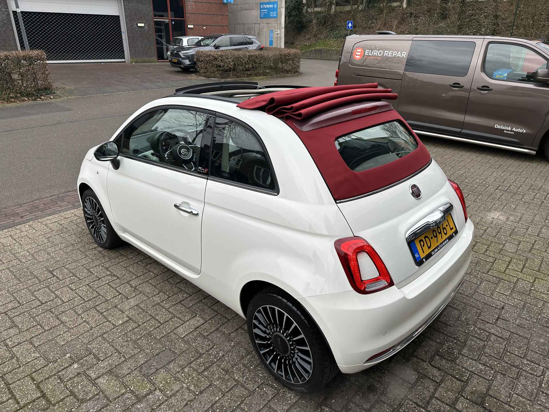 Fiat 500C 0.9 TwinAir Turbo Lounge All-in Prijs Airco/Navi/Cruise/Parkeer sens achter - 9/24