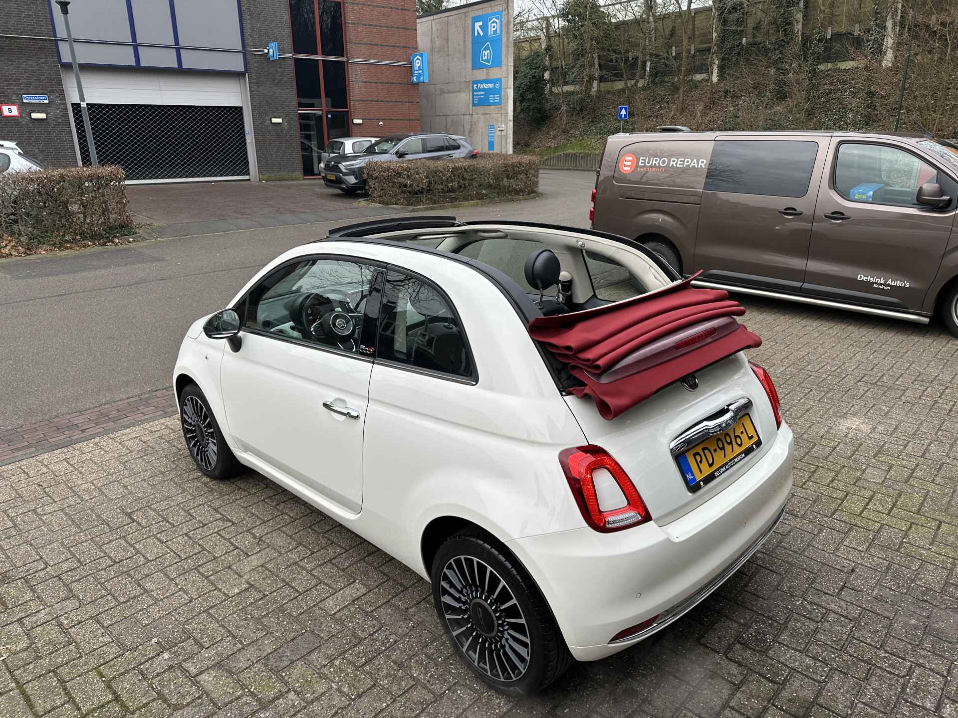 Fiat 500C 0.9 TwinAir Turbo Lounge All-in Prijs Airco/Navi/Cruise/Parkeer sens achter - 10/24