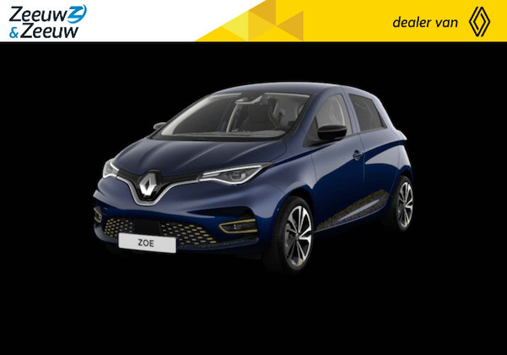 Renault ZOE R135 Iconic 52 kWh Speciaal geselecteerde nieuwe voorraad auto met EXTRA hoge Zeeuw &  Zeeuw korting van € 7283,- + profiteer van de €2950,- SEPP subsidie. Maar verkocht = ook echt weg! - 1/3