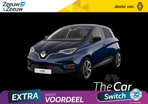 Renault ZOE R135 Iconic 52 kWh Speciaal geselecteerde nieuwe voorraad auto met EXTRA hoge Zeeuw &  Zeeuw korting van € 7283,- | Maar verkocht = ook echt weg!