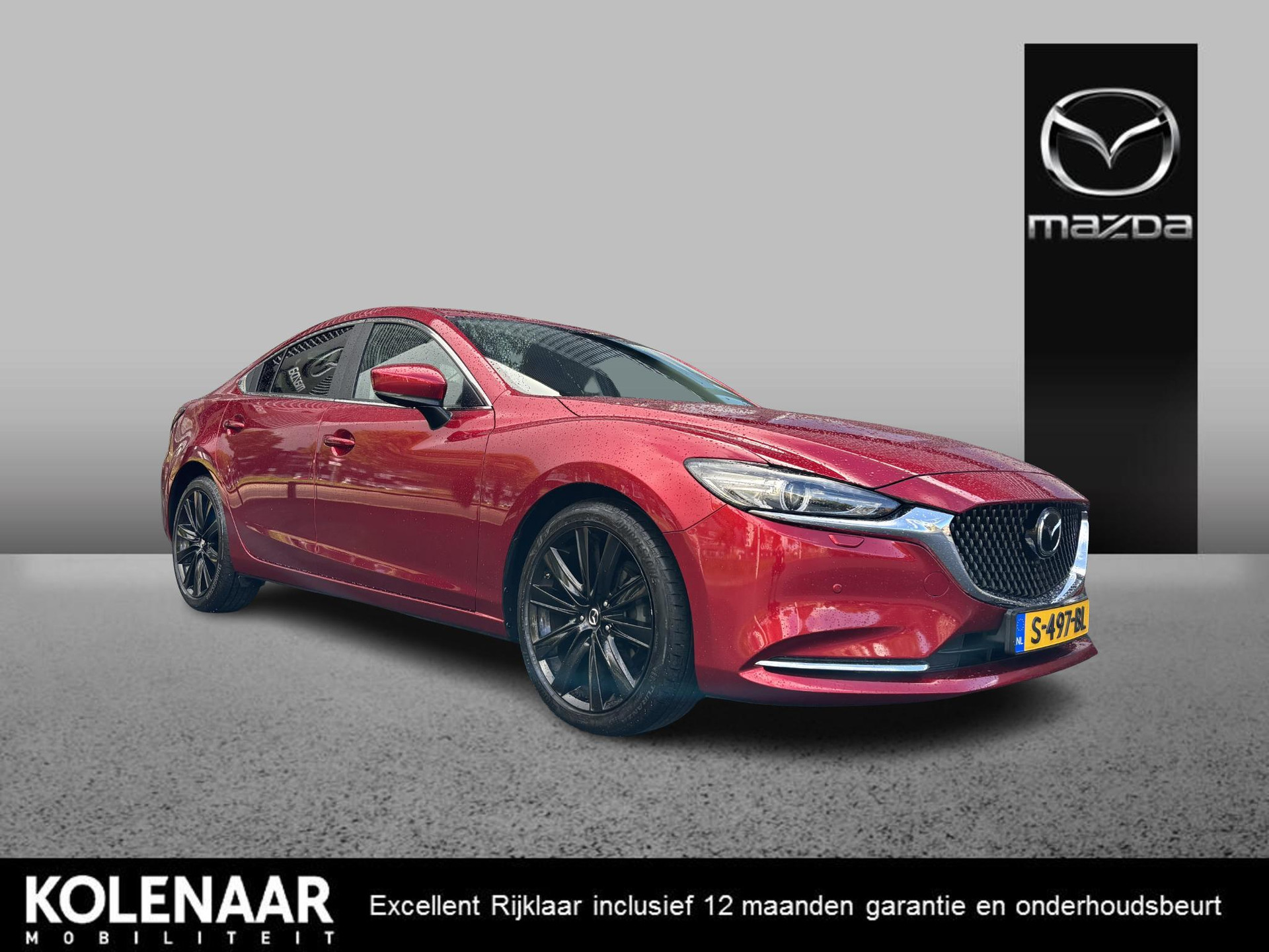 Mazda 6 Sedan Automaat 2.0 Sky-G 165 Business /Dealeronderhouden/360 camera/DAB/Keyless/Adaptive/Airco/Leder/CarPlay/Head-up/19inch Black