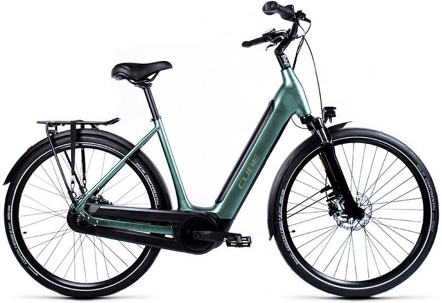 CUBE SUPREME HYBRID 500 SE GREEN/GREEN 2023 Lageinstap Green/green 46cm EE XS 2023