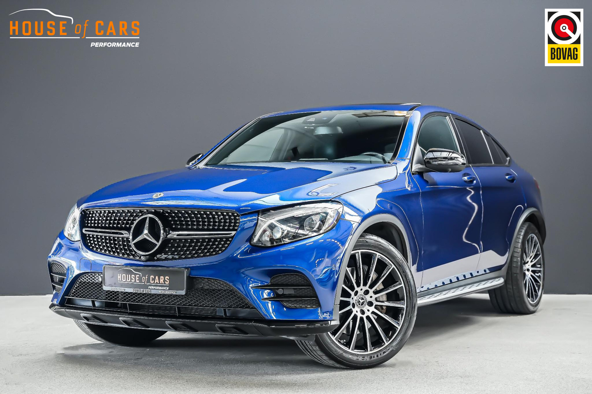 Mercedes-Benz GLC-klasse Coupé 250 210pk 4MATIC Premium |Org. NL|1e eigenaar|dealer onderhouden|AMG pakket|schuif/kantel dak|Burmester|Carbon interieur|Ambient light|Apple Carplay|blind spot|360 camera|elk. achterklep|trekhaak|20"|